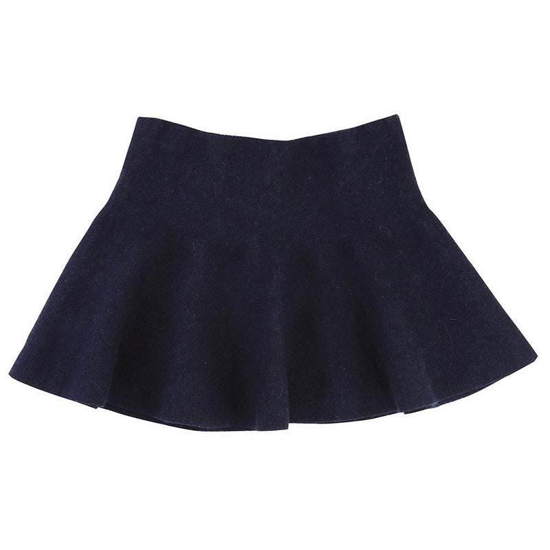 Girls Navy Blue Cotton Ruffled Skirt - CÉMAROSE | Children's Fashion Store