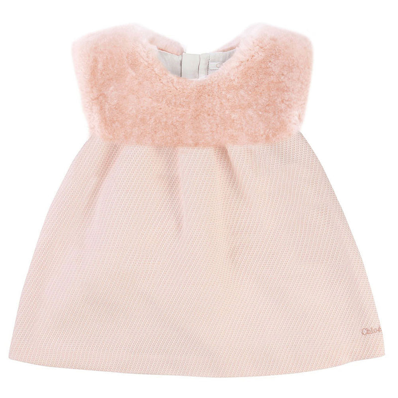 Baby Girls Pale Pink Lace Trims Cotton Dress - CÉMAROSE | Children's Fashion Store