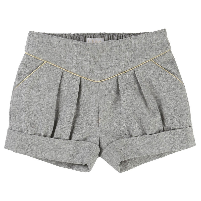Baby Girls Grey Turn Up Cuffs Short - CÉMAROSE | Children's Fashion Store