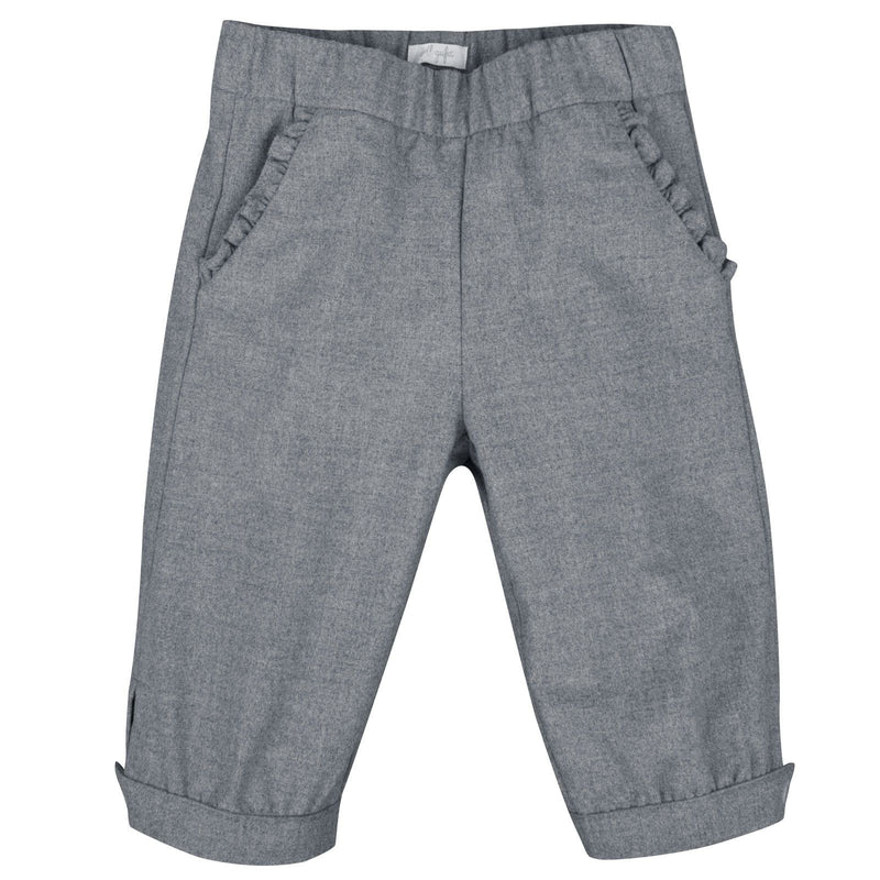 Baby Girls Dark Grey Capri Pants - CÉMAROSE | Children's Fashion Store - 1