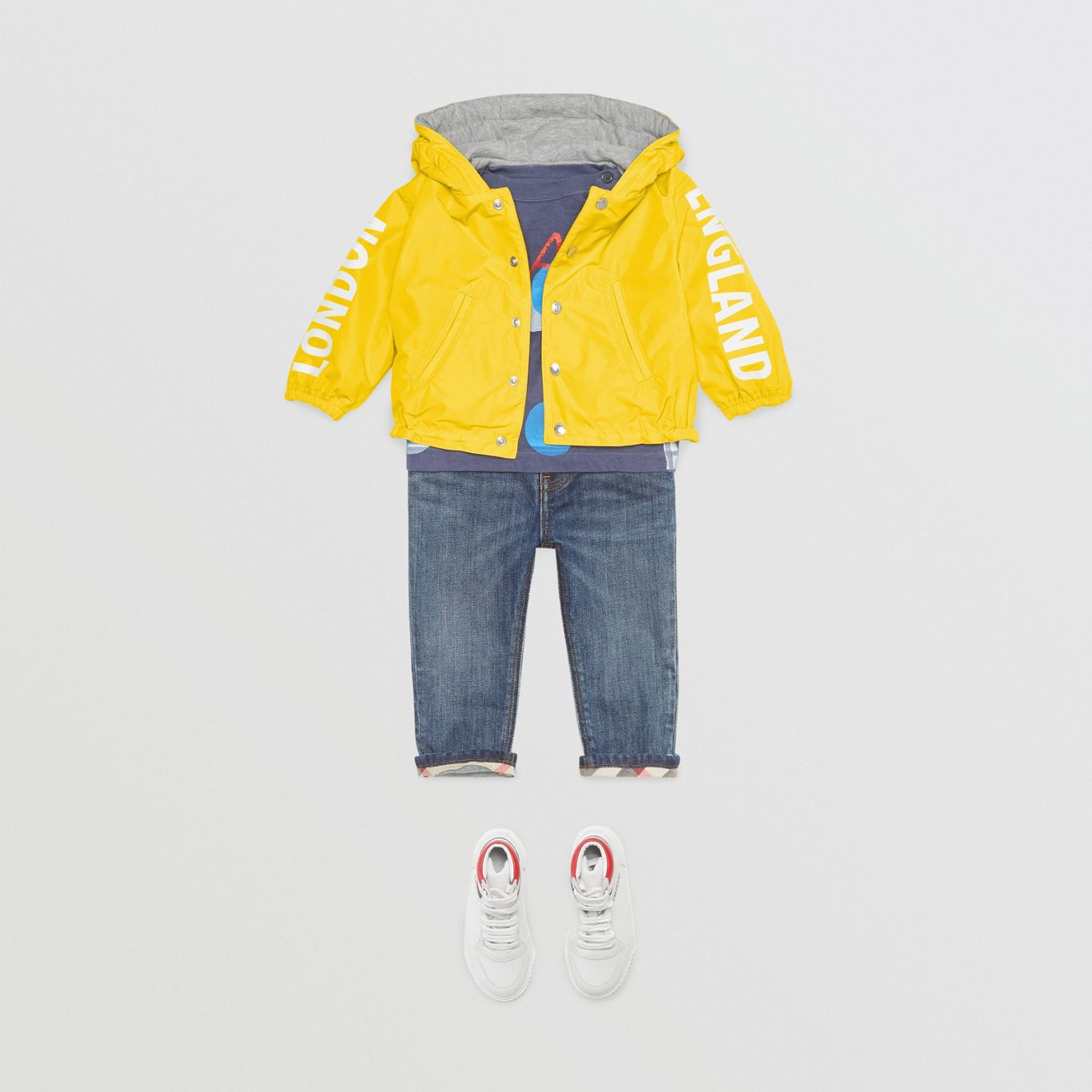 Baby Boys Light Grey Logo Jacket