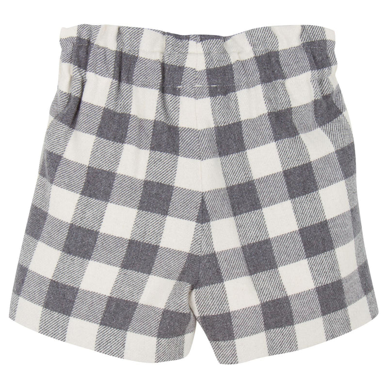 Baby Girls Grey Check Bermuda Shorts - CÉMAROSE | Children's Fashion Store - 2