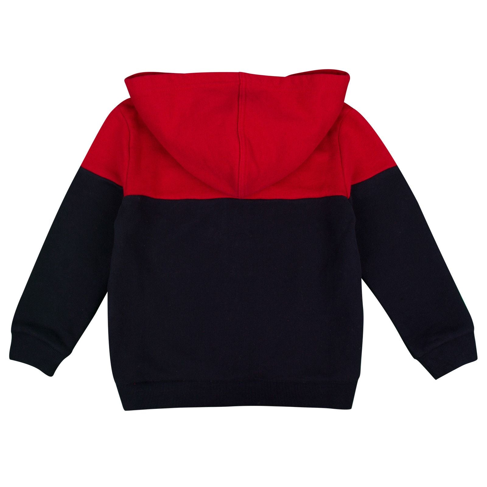 Boys Navy Blue&Red Ribbed Knited Trims Hooded Jacket - CÉMAROSE | Children's Fashion Store - 2