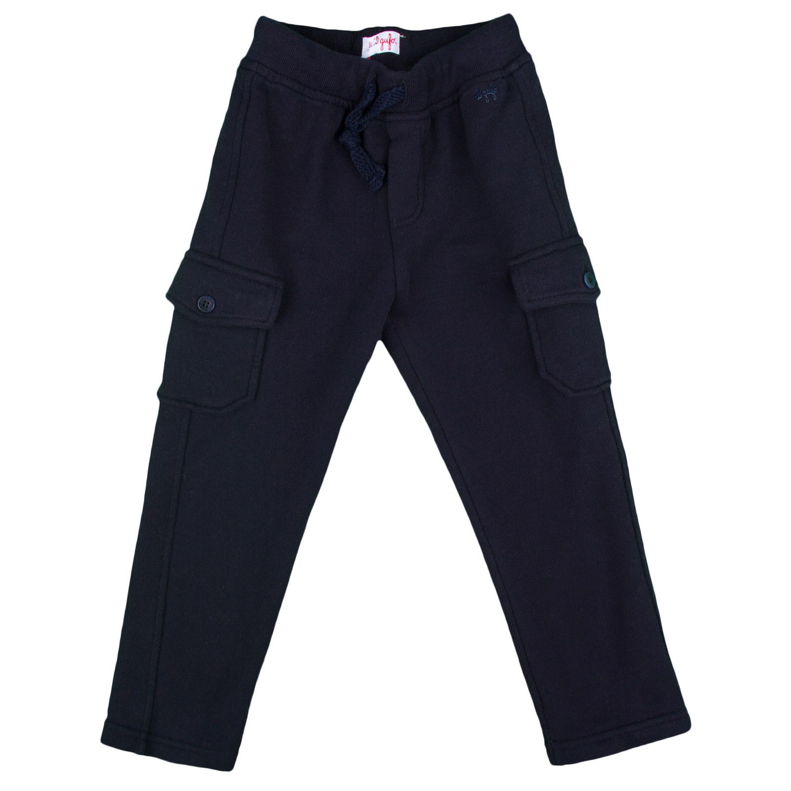 Boys Navy Blue Elastic Waistband Trousers With Pockets - CÉMAROSE | Children's Fashion Store - 1