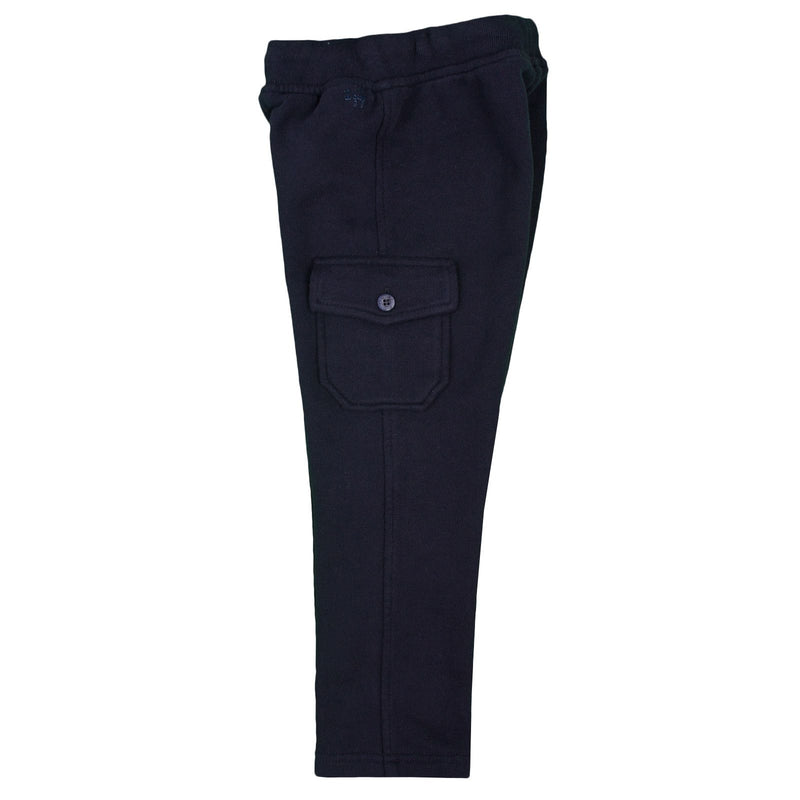 Boys Navy Blue Elastic Waistband Trousers With Pockets - CÉMAROSE | Children's Fashion Store - 3