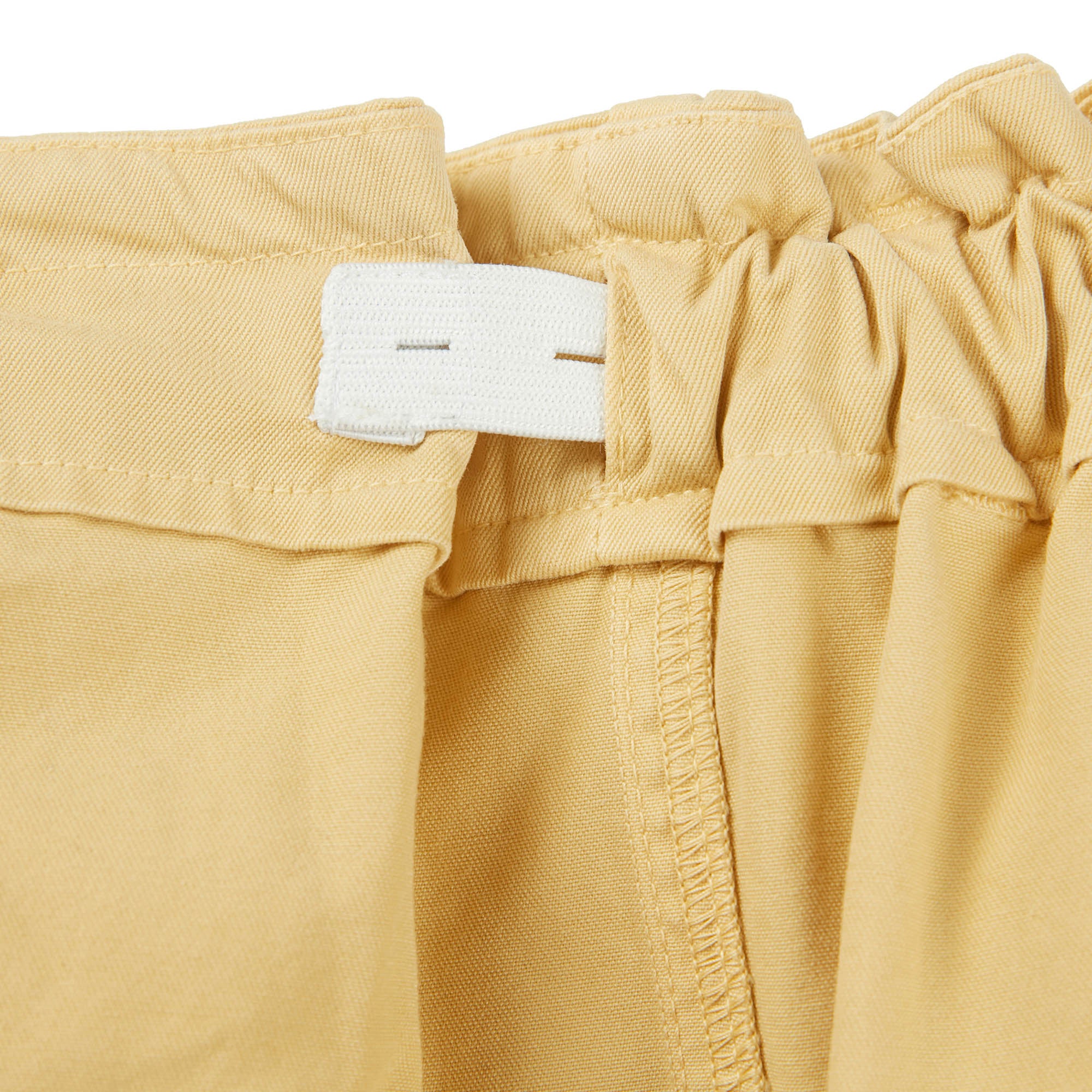 Girls Yellow Cotton Trousers