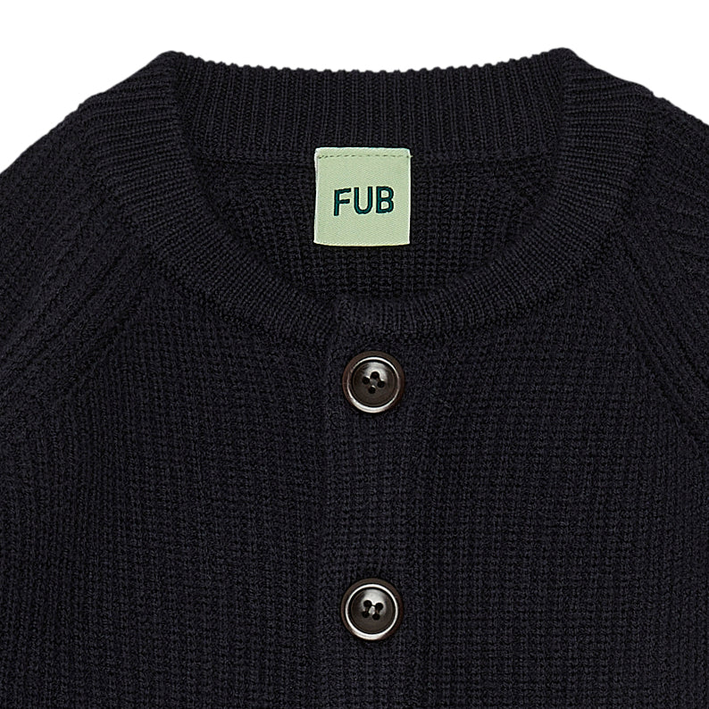Boys & Girls Dark Navy Wool Cardigan