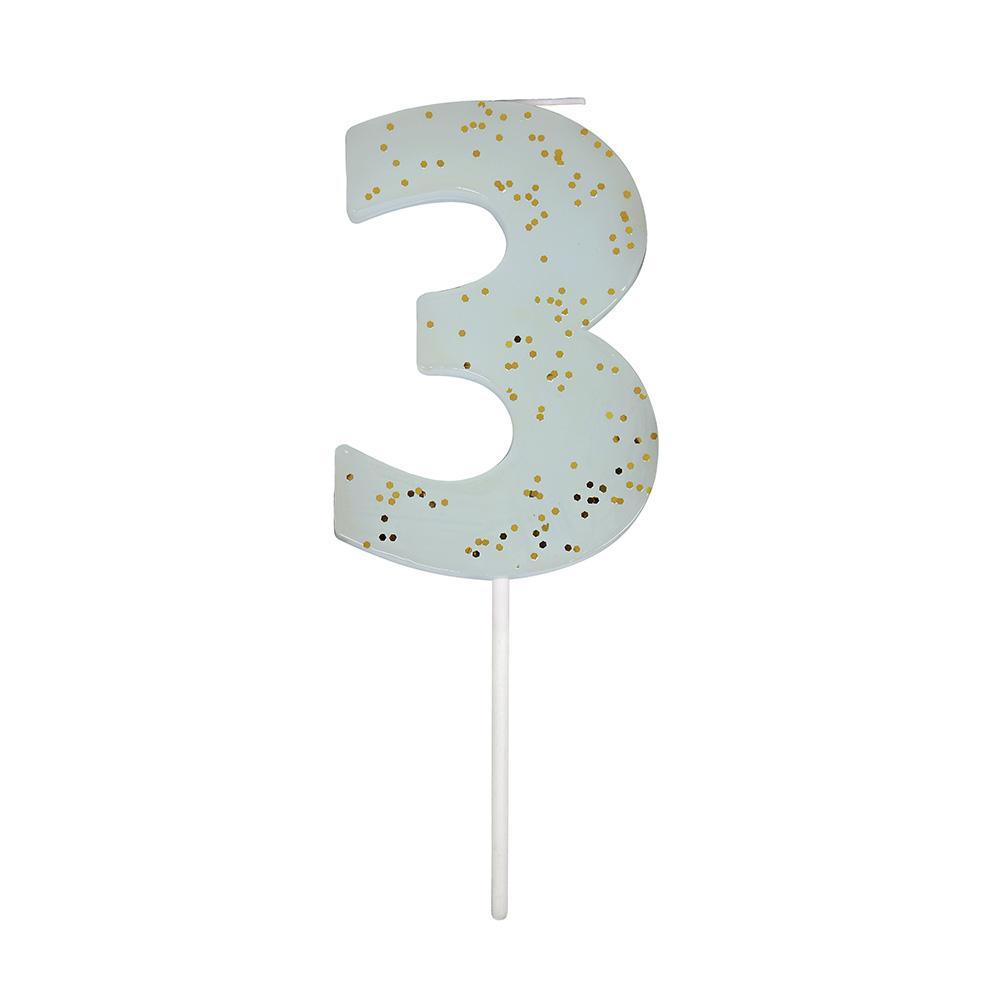 Colored Number Candel