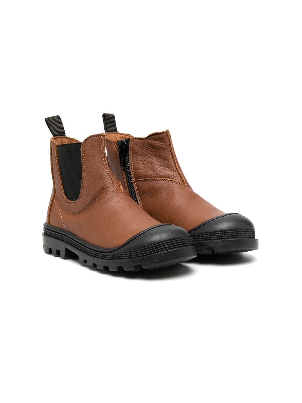 Boys & Girls Brown Leather Boots