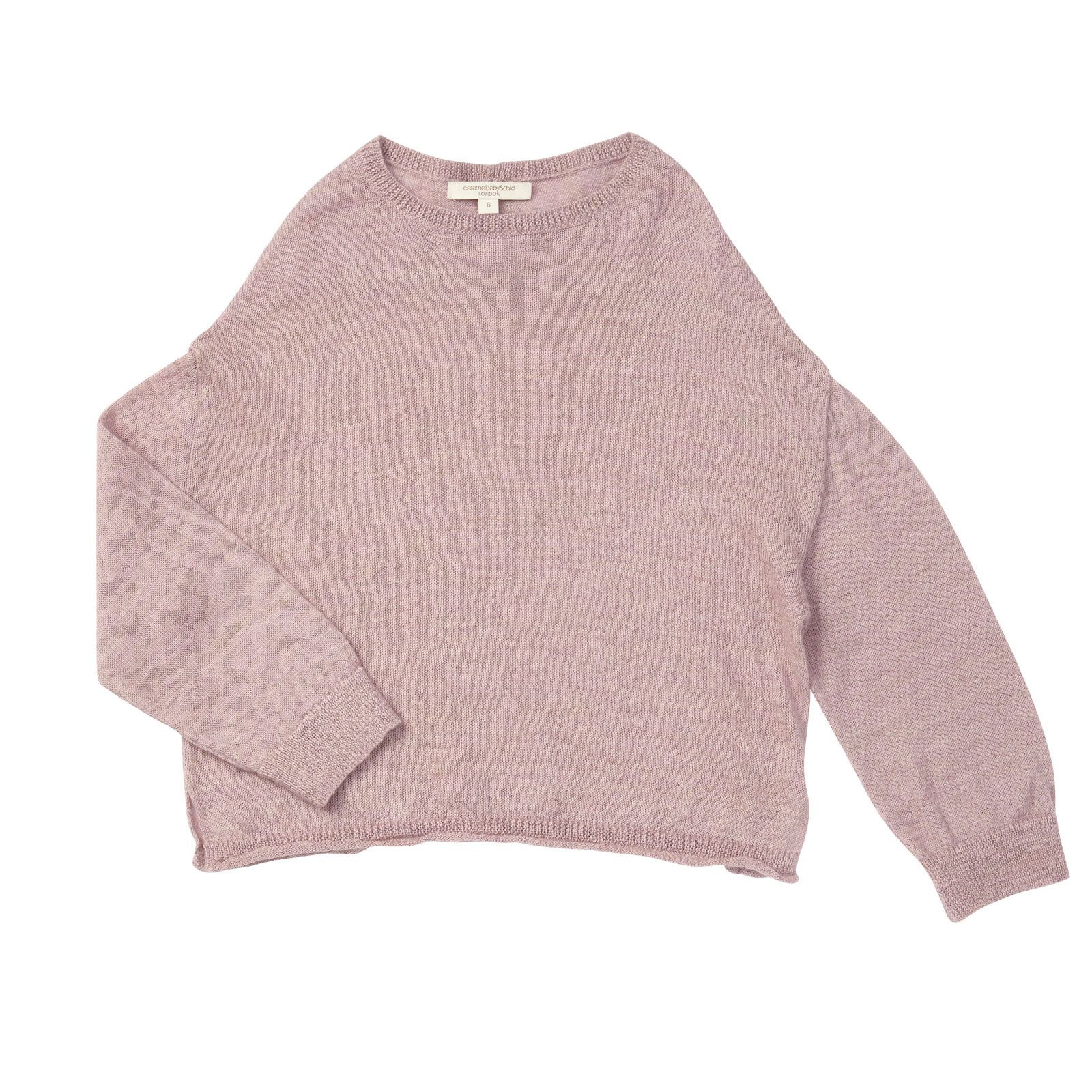 Boys Light Pink Wool Knitted Sweater - CÉMAROSE | Children's Fashion Store - 1