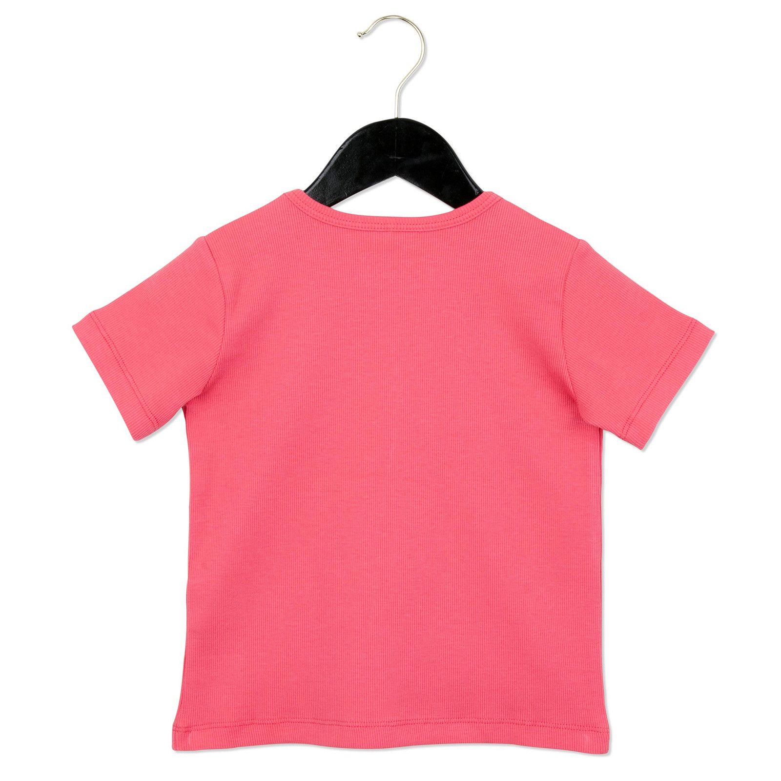 Girls Pink Cotton T-Shirt With Panda Label - CÉMAROSE | Children's Fashion Store - 2