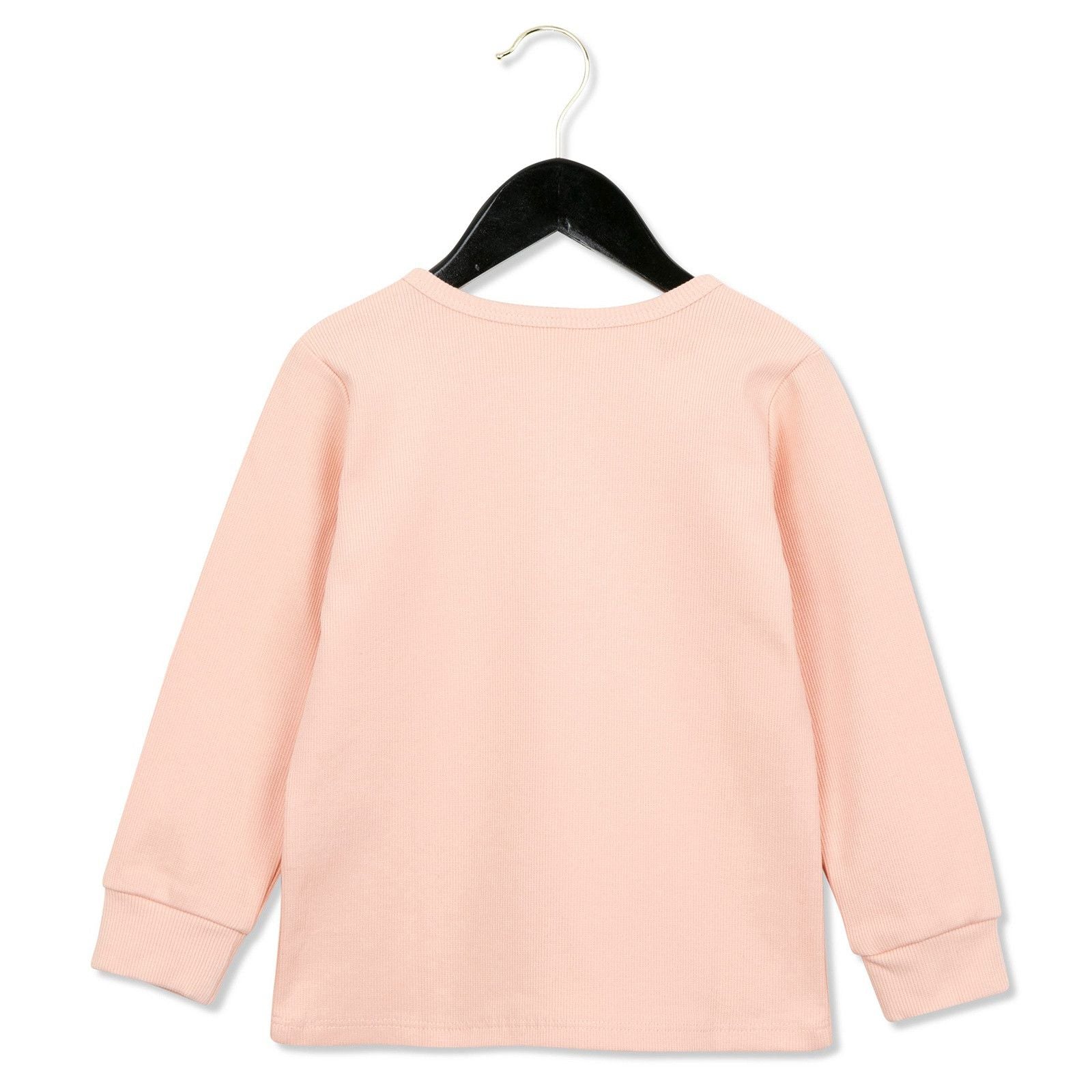 Girls Light Pink Cotton T-Shirt With Panda Label - CÉMAROSE | Children's Fashion Store - 2