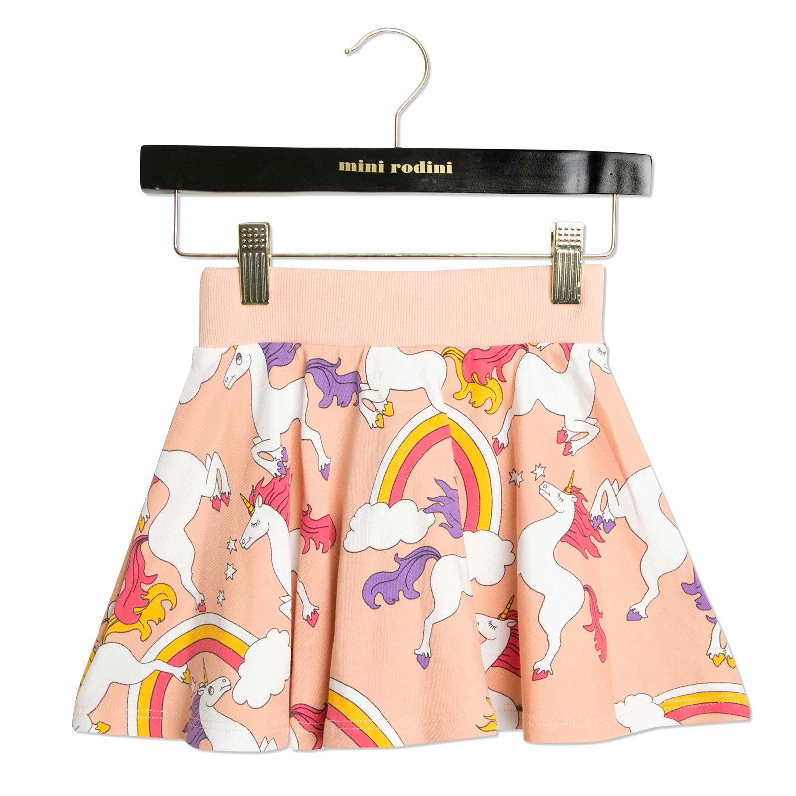 Baby Pink Unicorns Printed Cotton Skirt - CÉMAROSE | Children's Fashion Store - 1