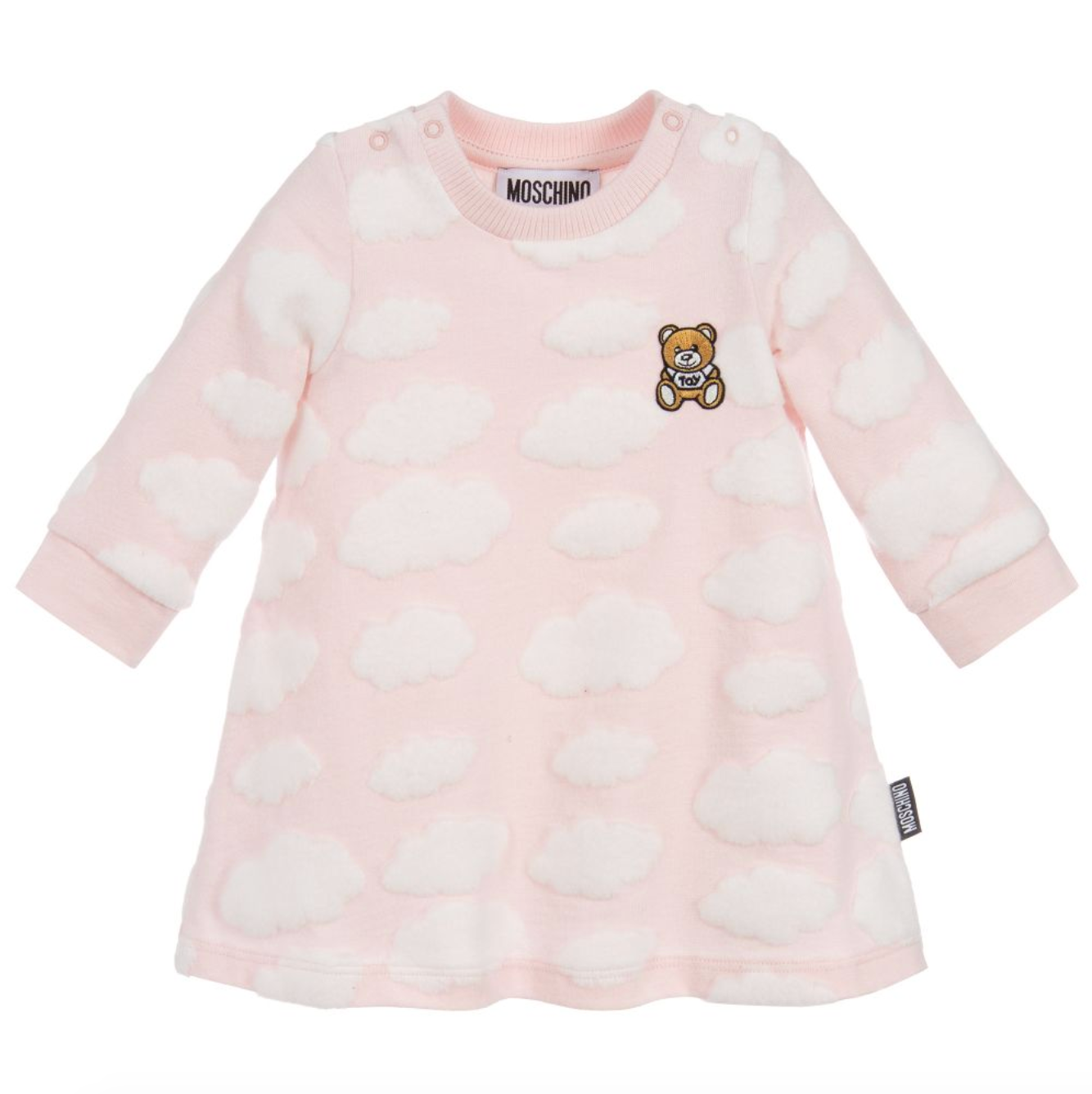 Baby Girls Light Pink Clouds Cotton Dress