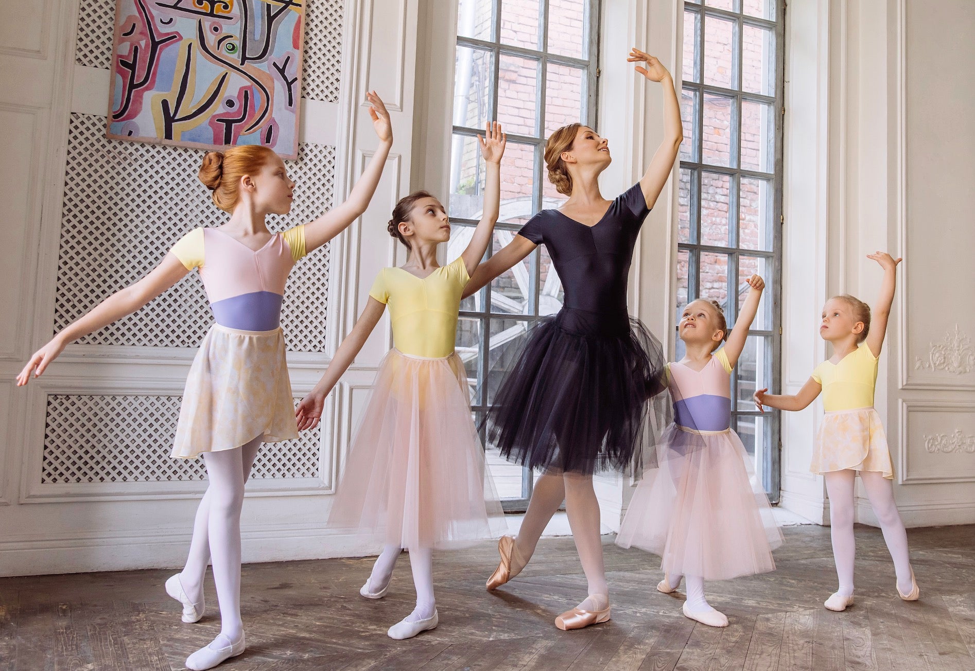 Girls Yellow Ballet Skirt