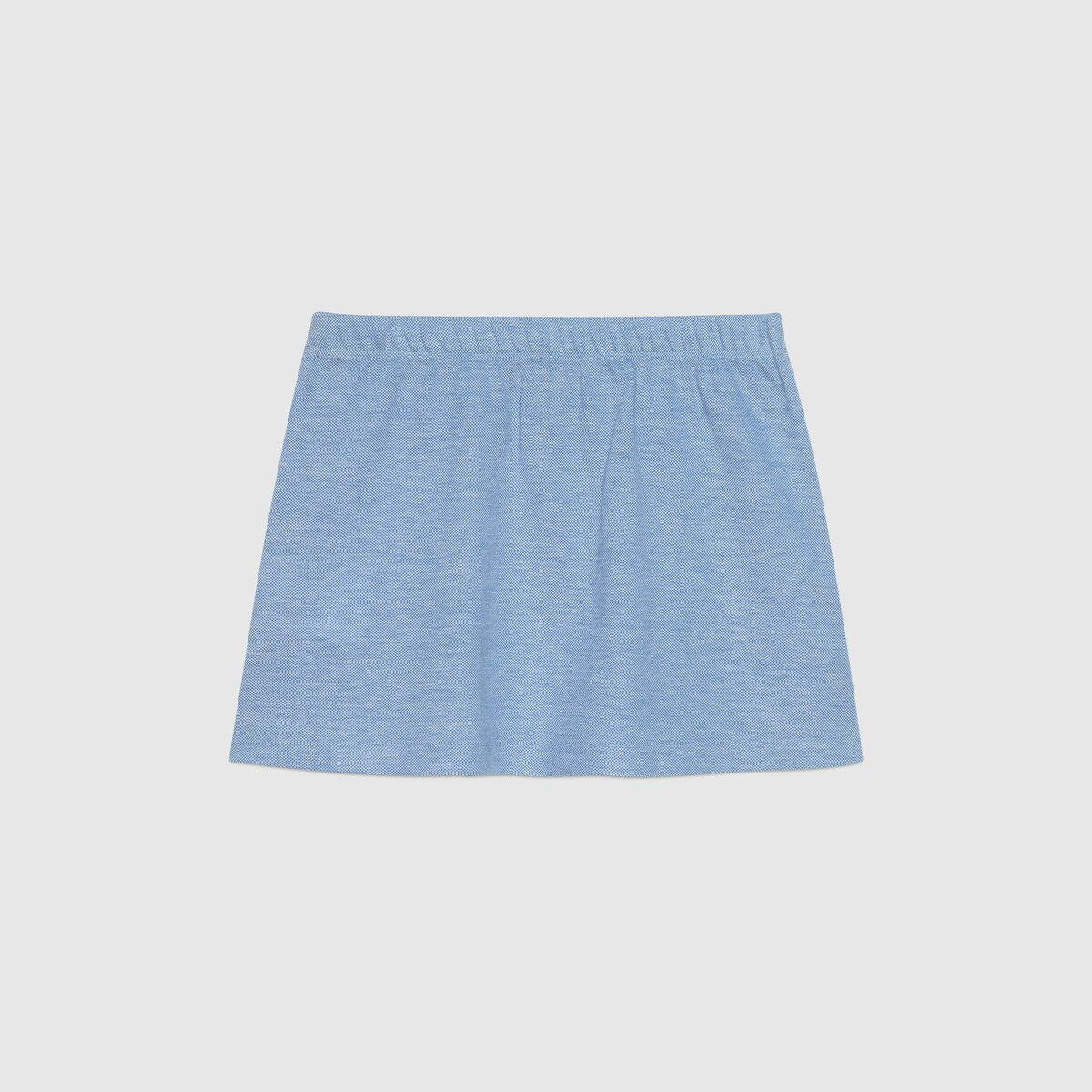 Girls Blue Printed Skirt