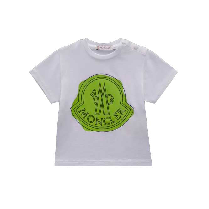 Baby Boy & Girls White Cotton T-Shirts