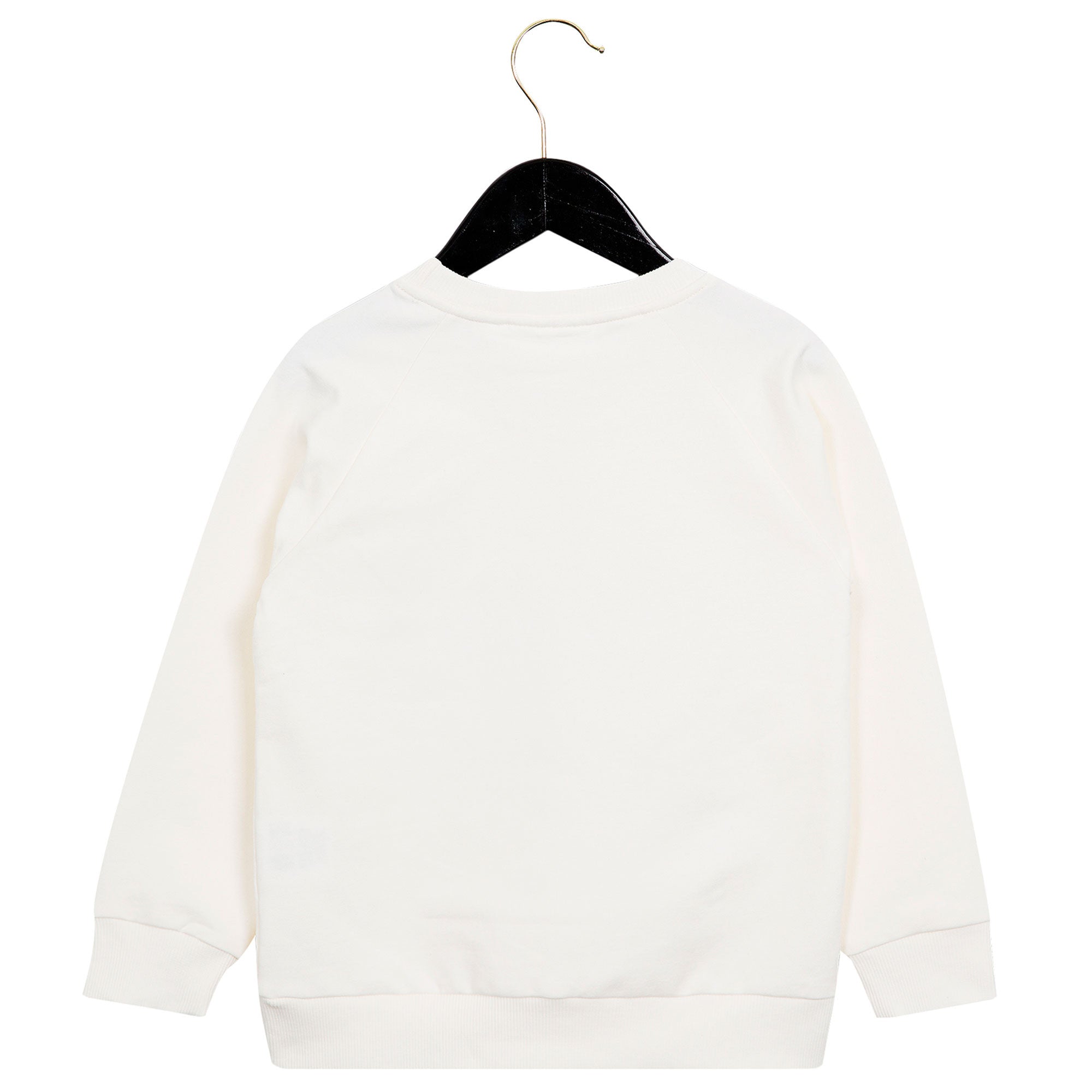 Girls White Cotton Sweatshirt With Green Apple Print Trims - CÉMAROSE | Children's Fashion Store - 2