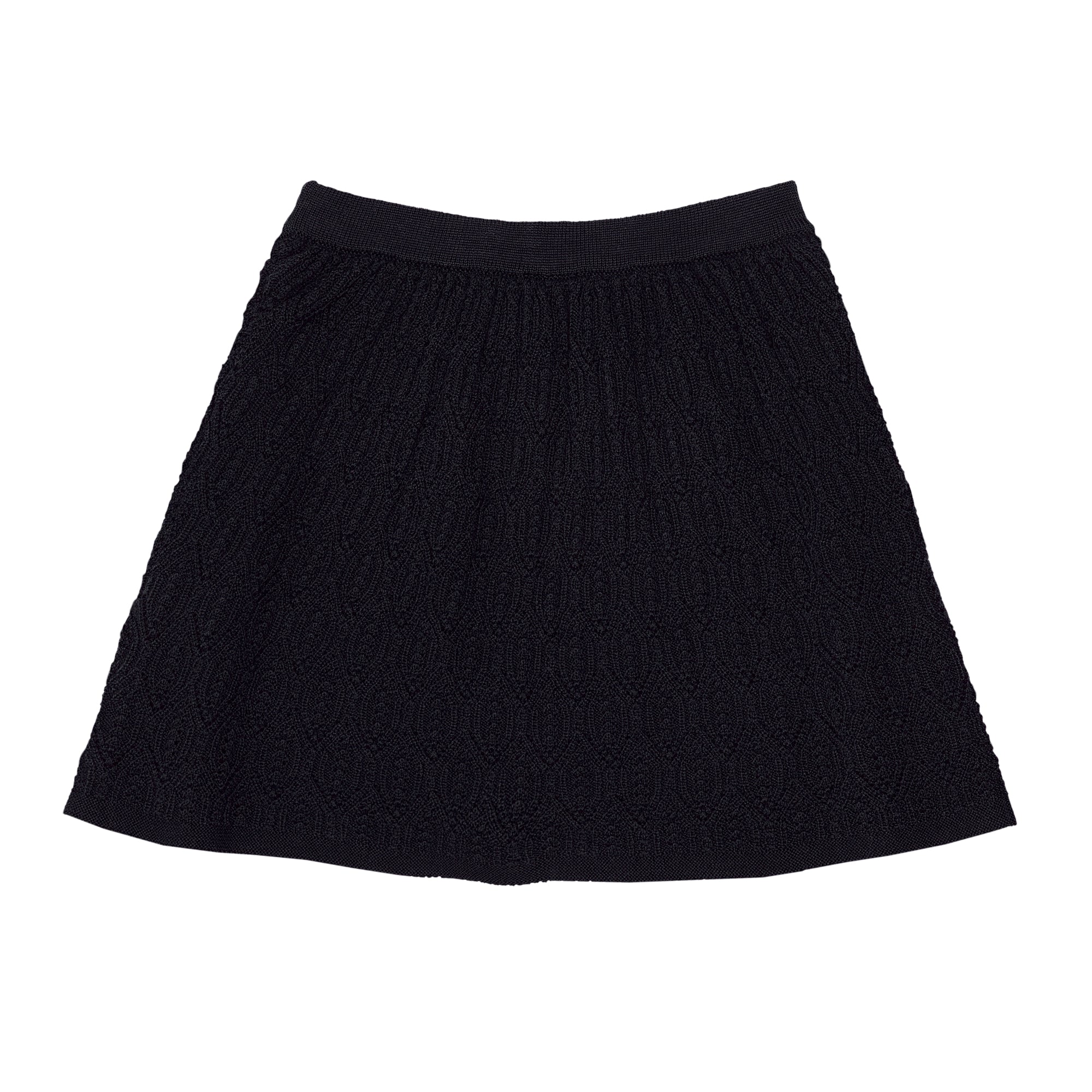 Girls Dark Navy Wool Skirt