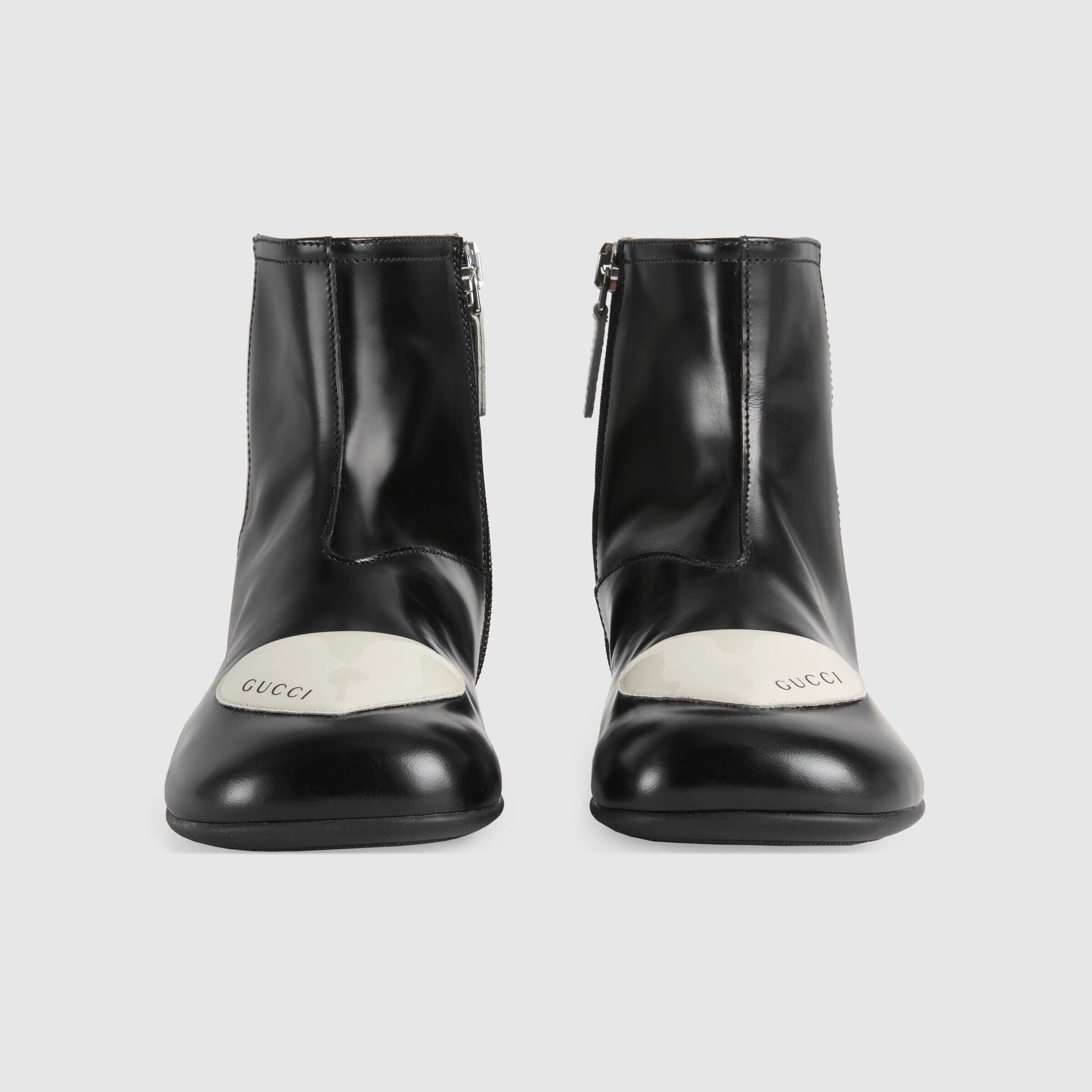 Girls Black Leather Boots