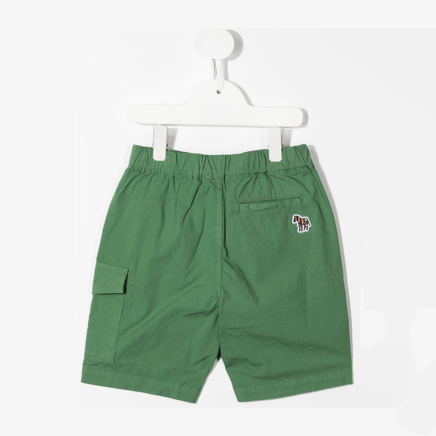 Boys Green Cotton Shorts