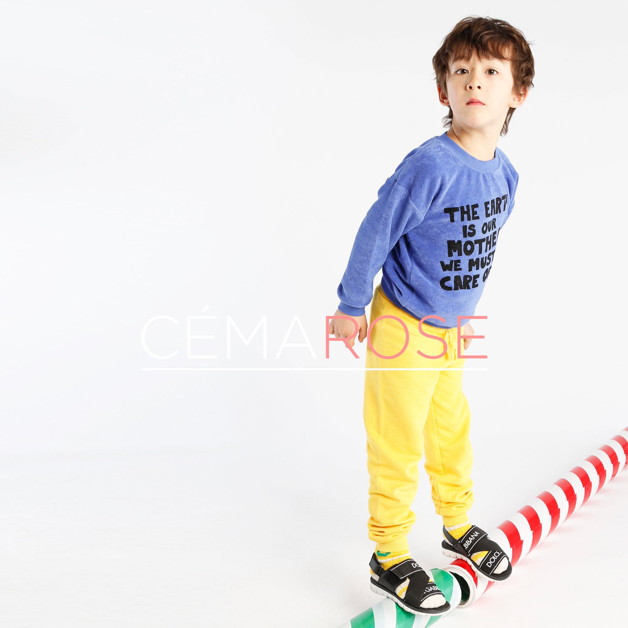 Girls Blue Organic Cotton Sweatshirt