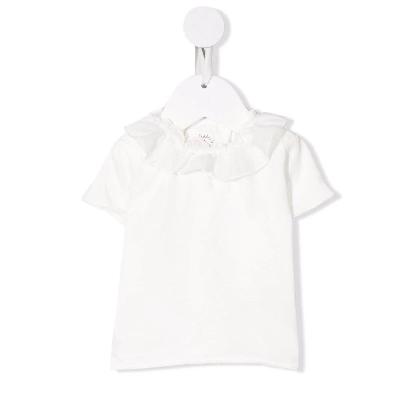 Baby Boy & Girls White Cotton T-Shirts