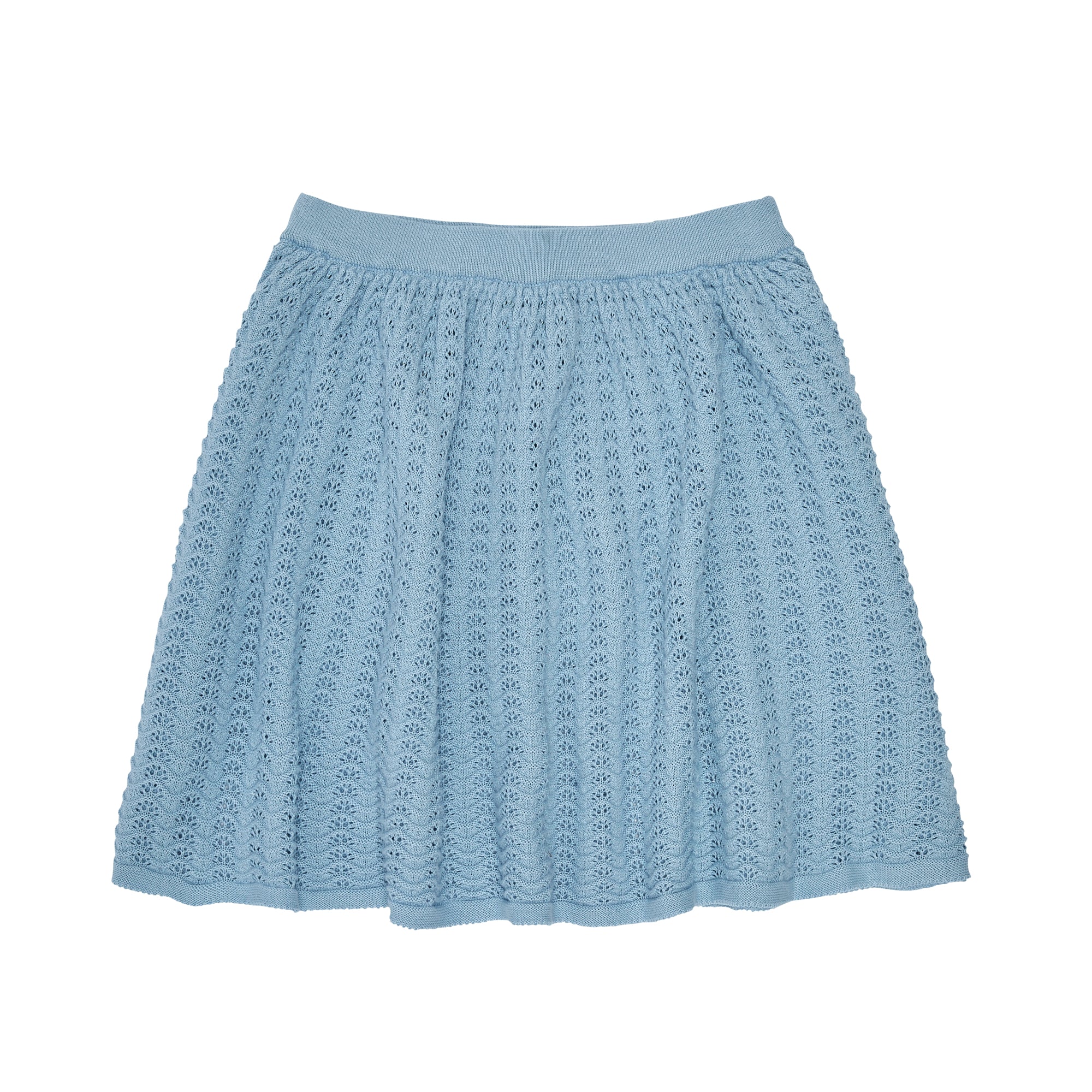 Girls Blue Cotton Skirt