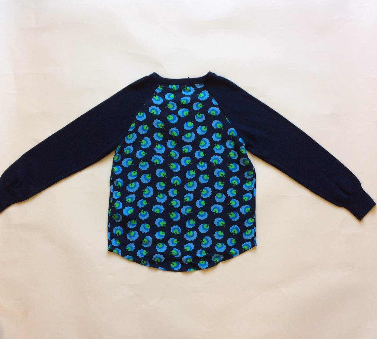 Girls Blue Cotton Allover Printed T-Shirt - CÉMAROSE | Children's Fashion Store - 2