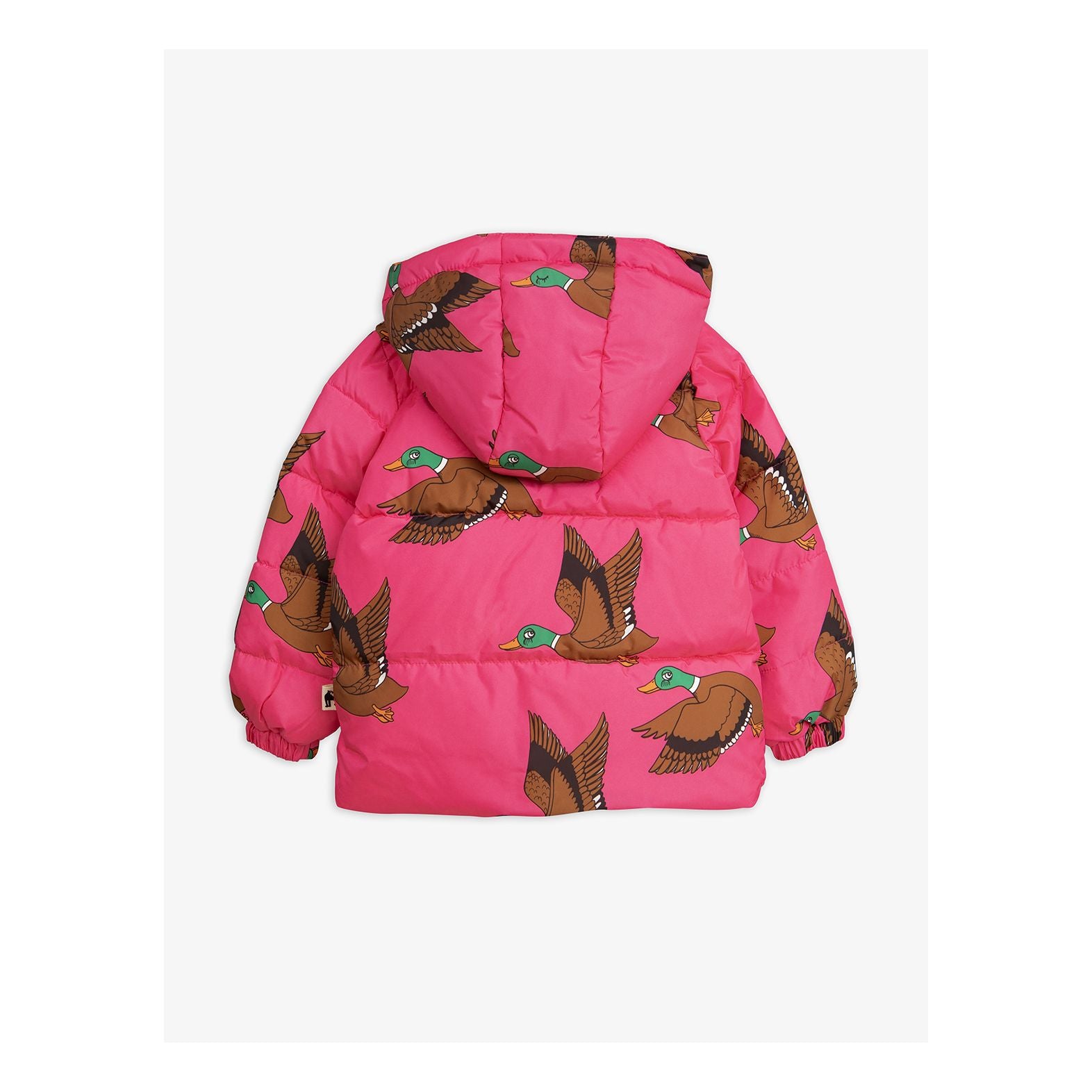 Girls Cerise Ducks Puffer Jacket