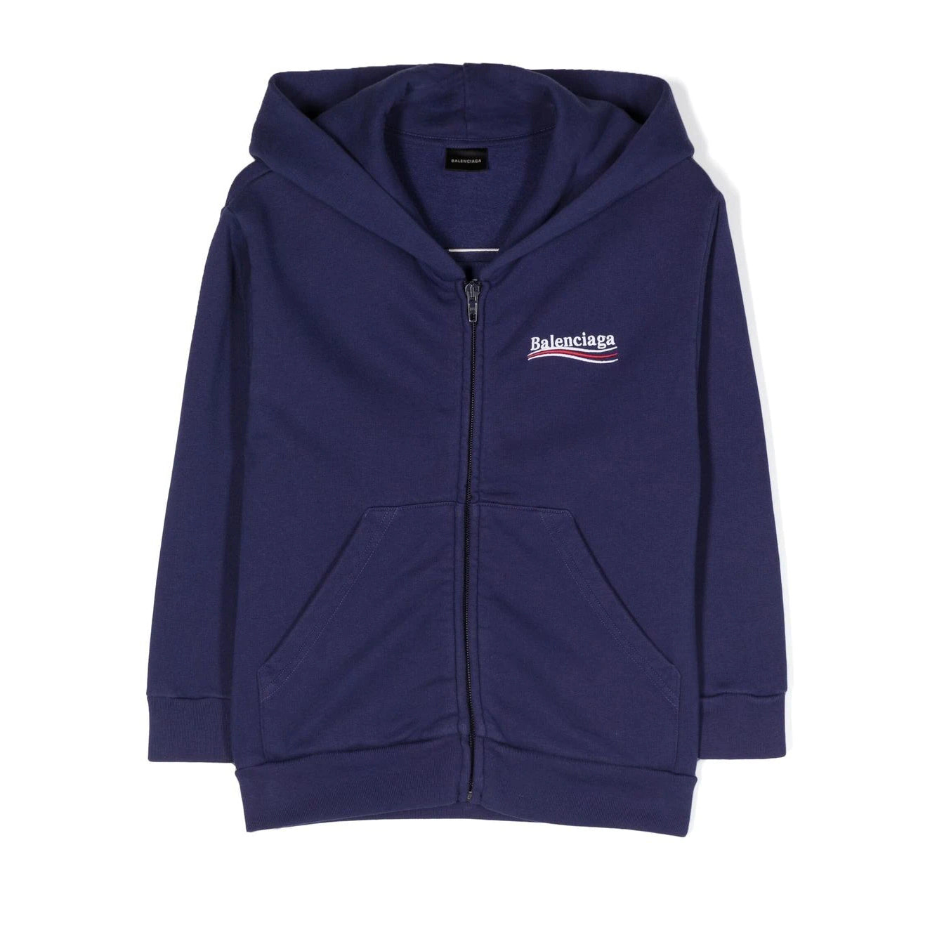 Boys & Girls Blue Logo Zip-Up Top