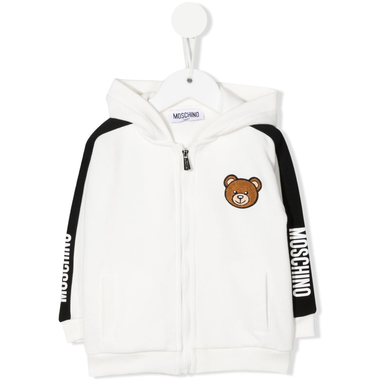 Baby Boys & Girls White Zip-Up Top
