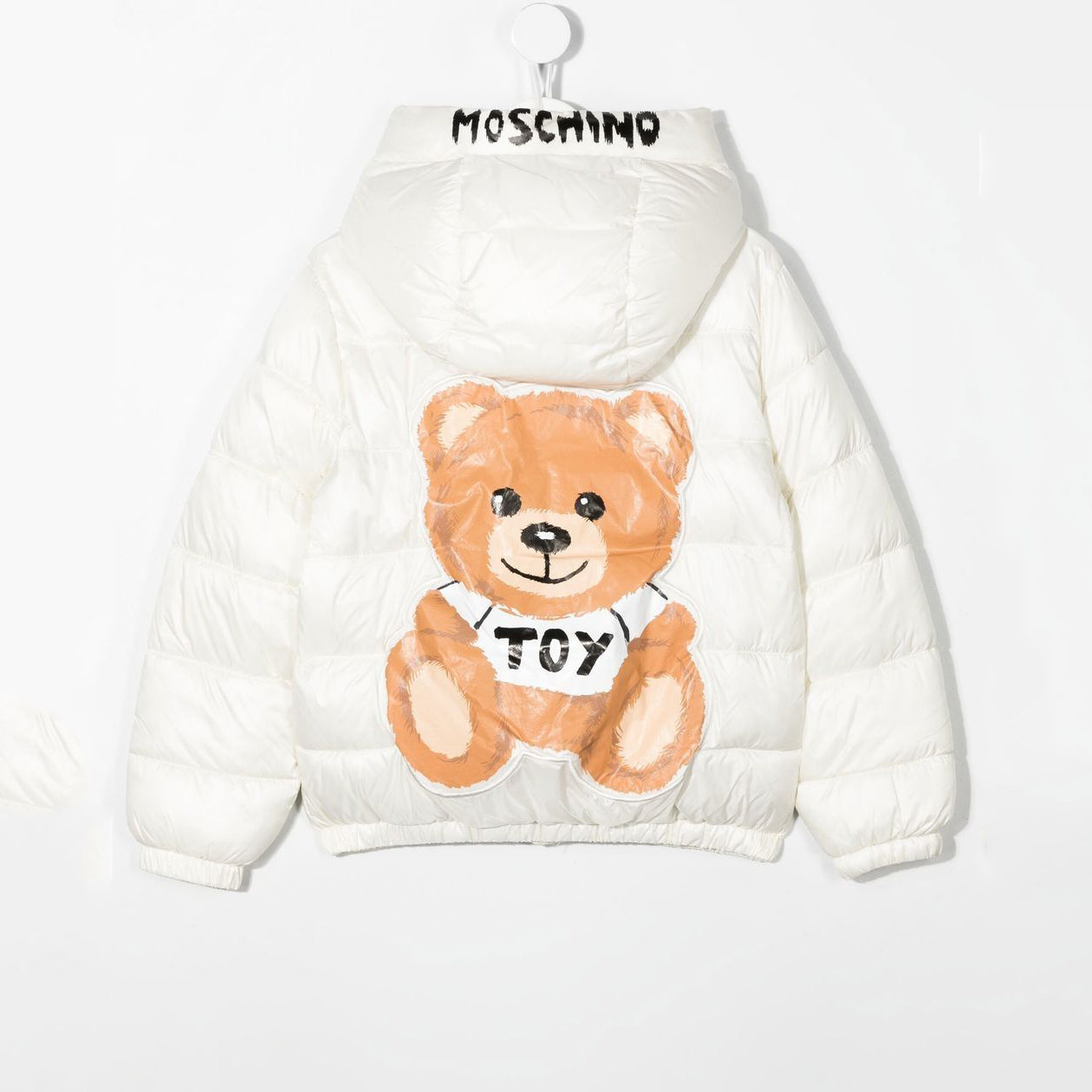 Boys & Girls White Bear Padded Jacket