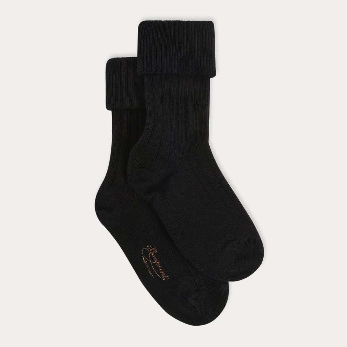 Boys & Girls Black Cotton Socks