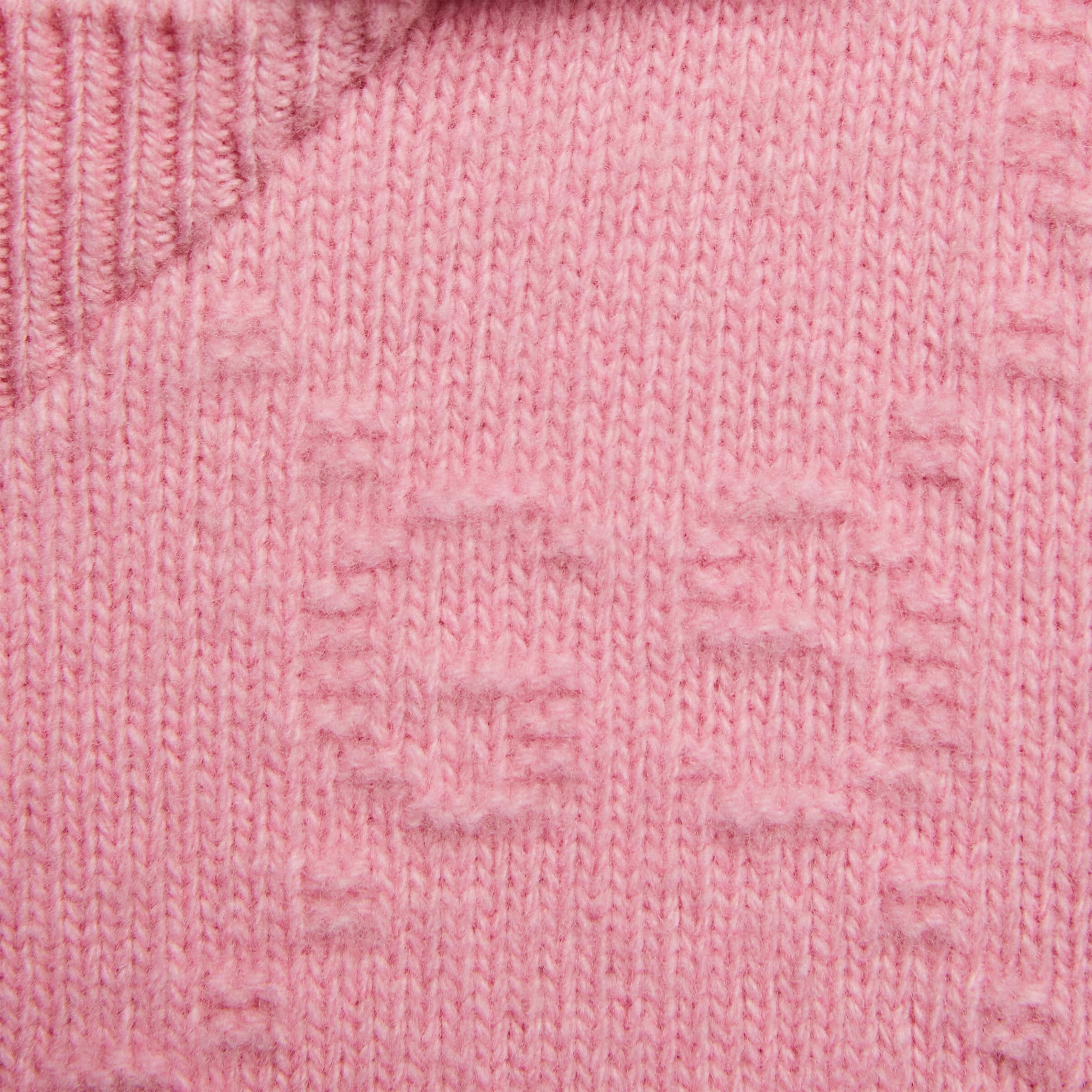 Girls Pink Knit Wool Dress