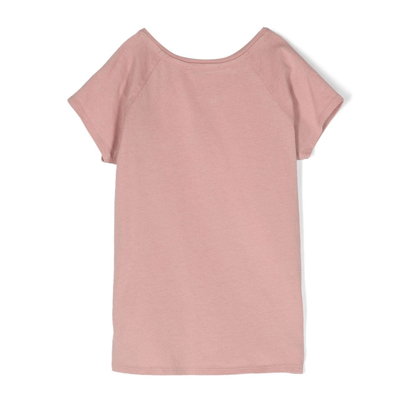 Girls Pink Cotton T-Shirt