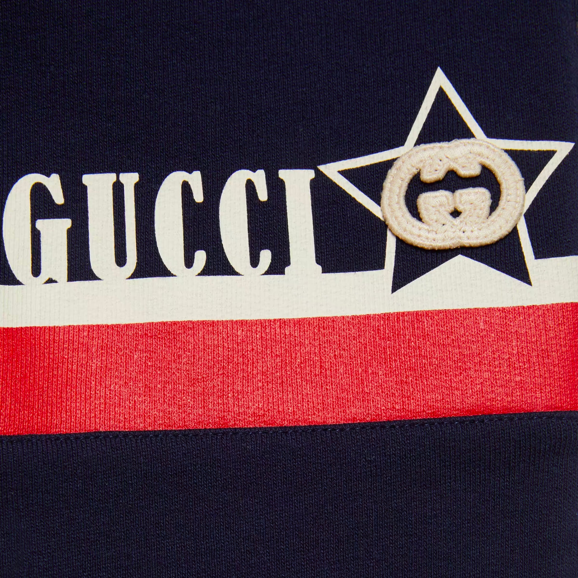 Boys Blue Logo Cotton Trousers