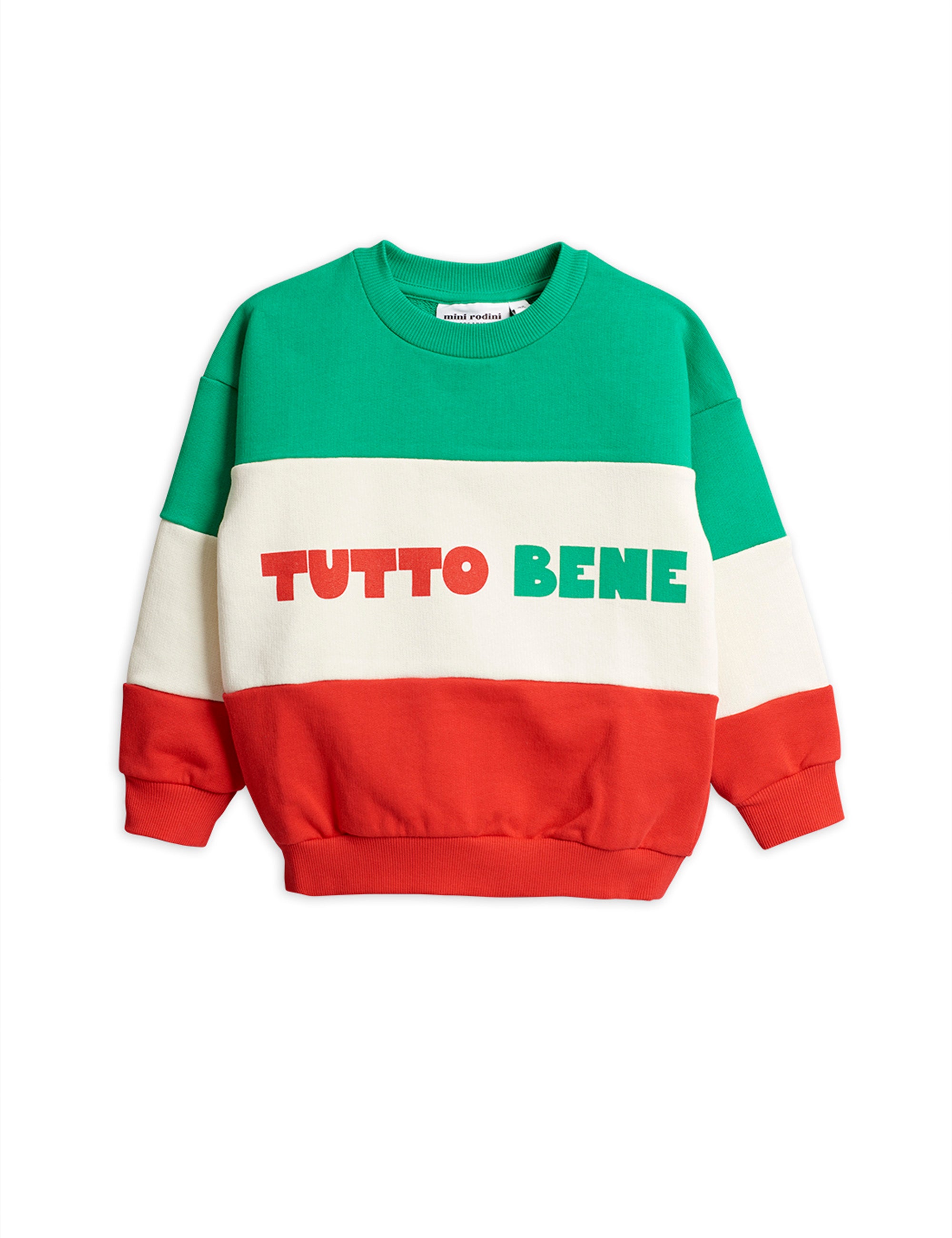 Boys & Girls Green & Red Cotton Sweater