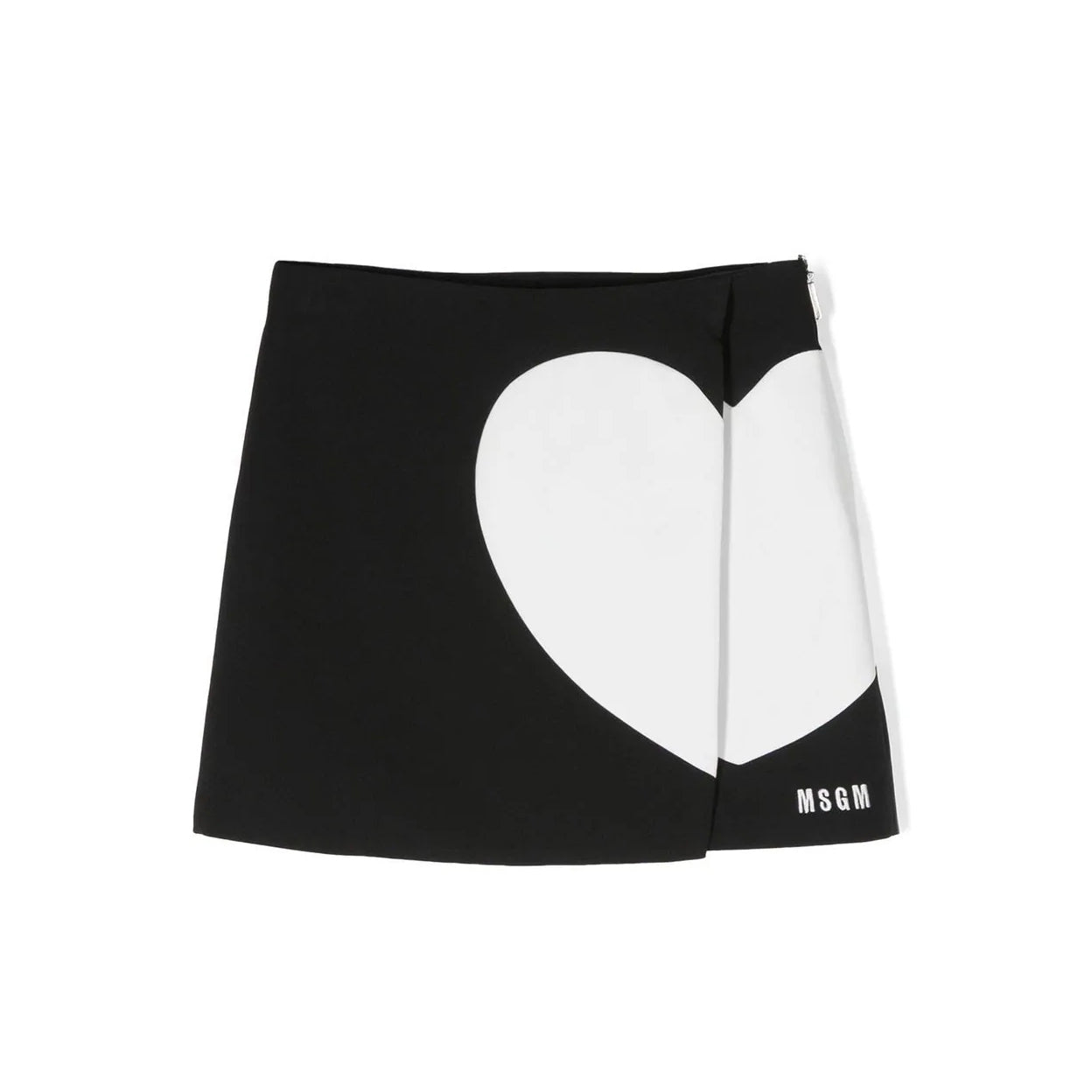 Girls Black Heart Skirt