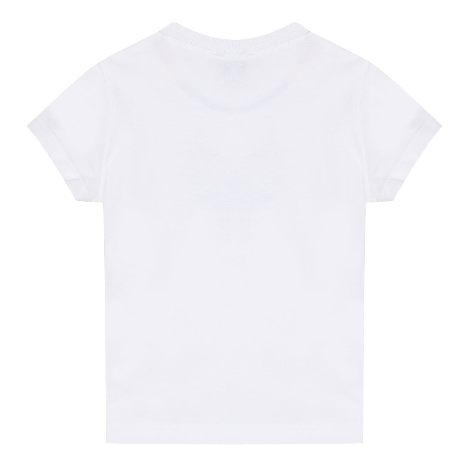 Baby Boys White Printed Cotton T-shirt