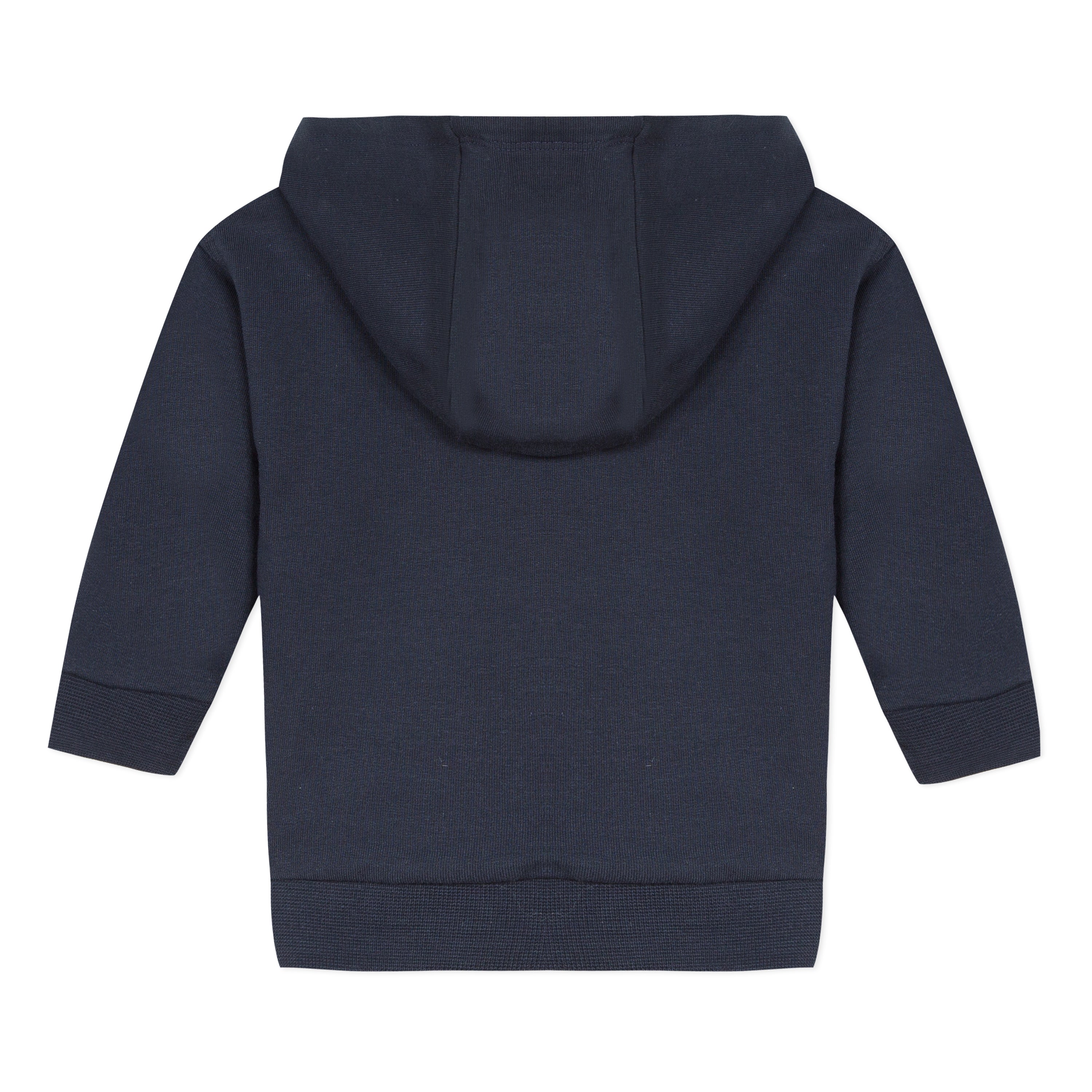 Baby Boys Dark Blue Cotton Coat