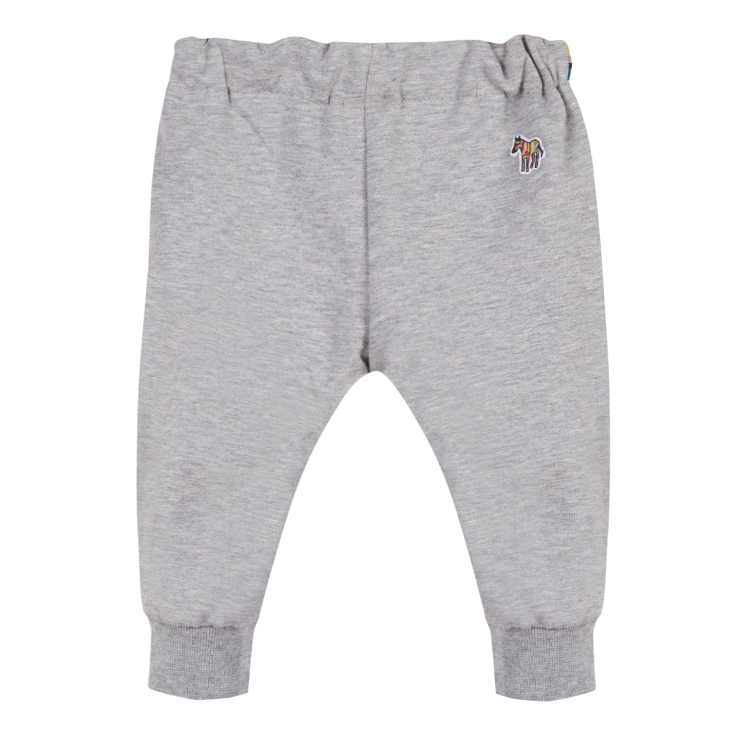 Baby Boys Grey Printed Cotton Trousers