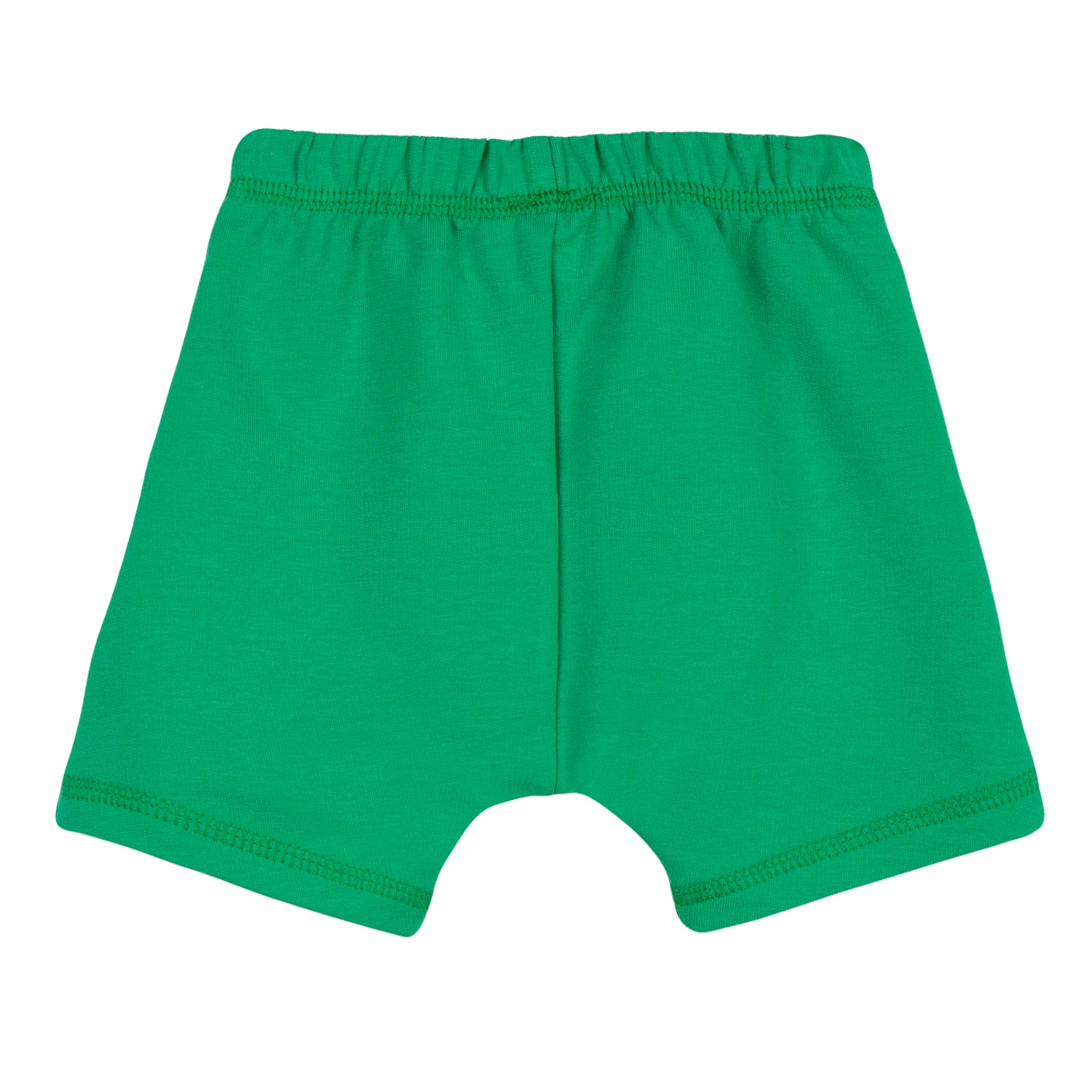 Baby Boys Green Cotton Shorts