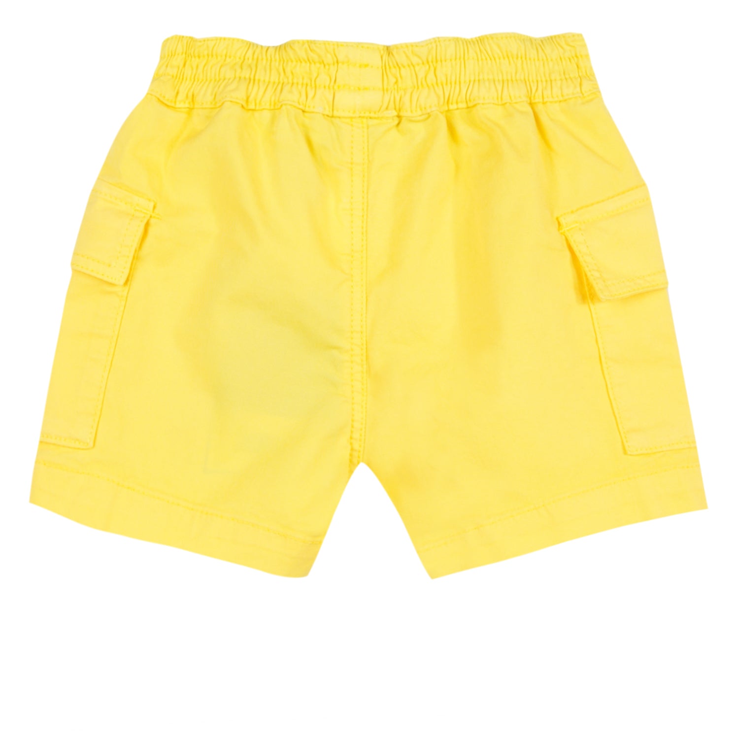 Baby Boys Yellow Cotton Shorts