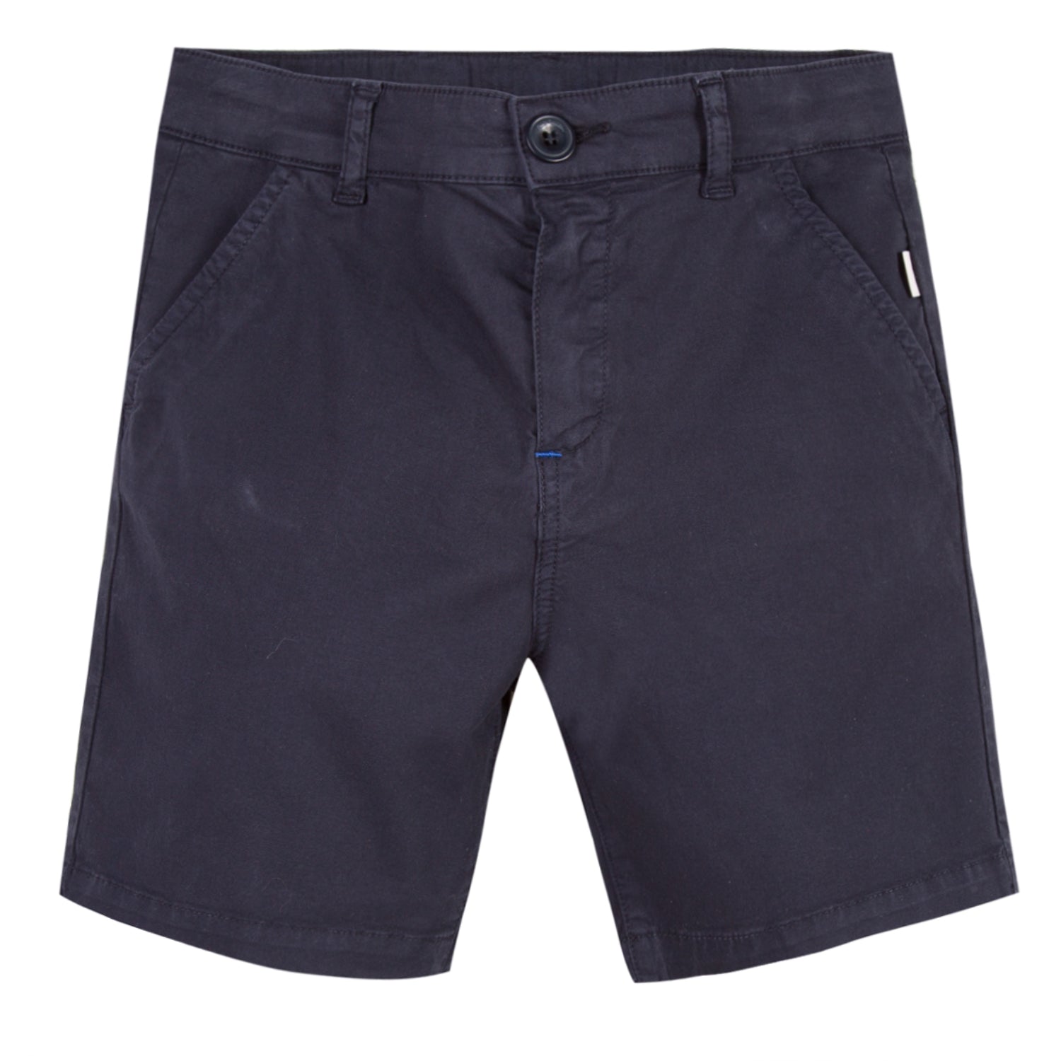 Boys Dark Blue Cotton Shorts