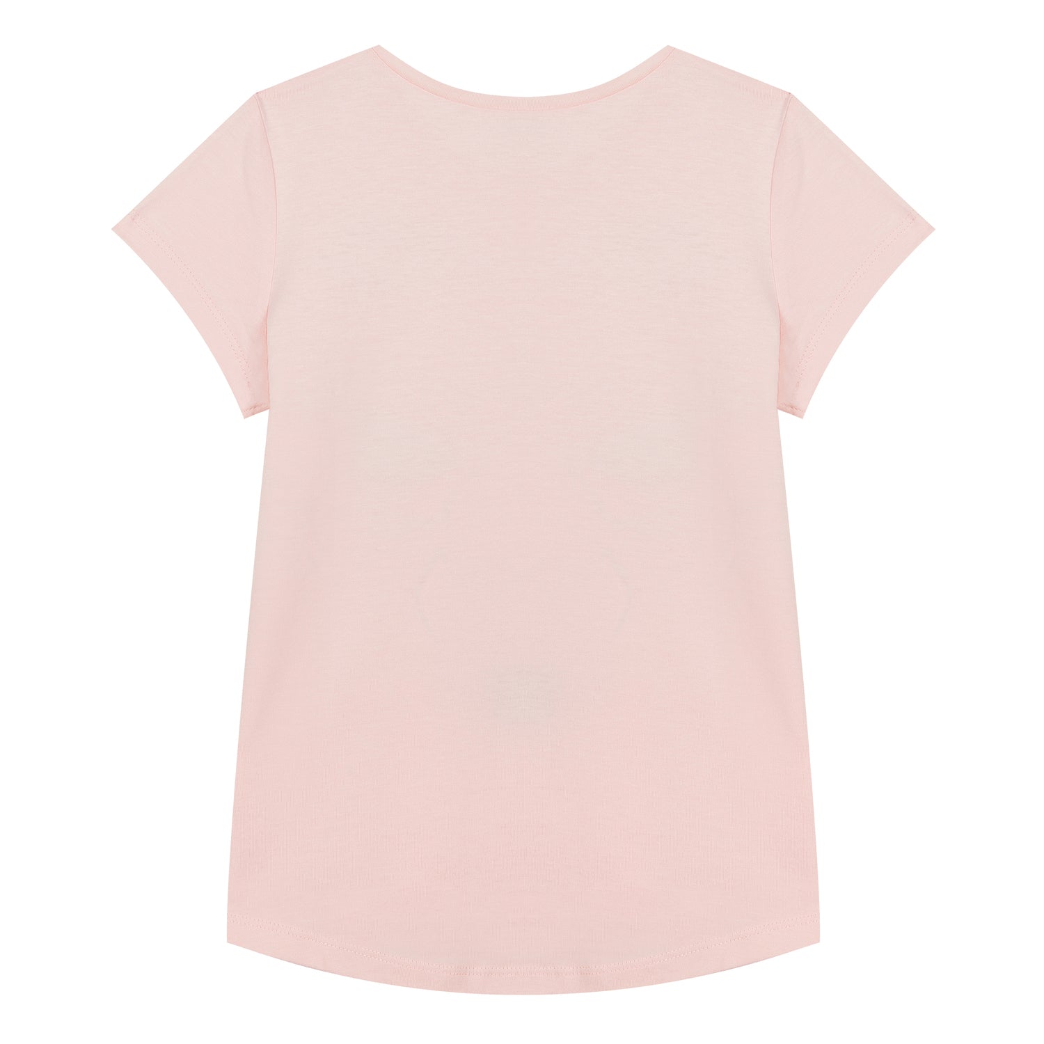 Girls Pink Cotton T-shirt