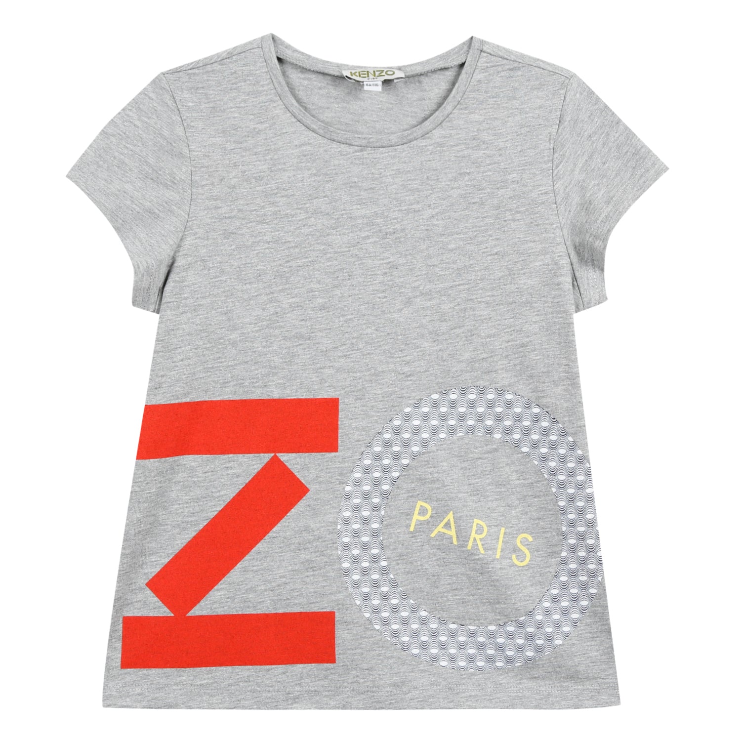 Girls Marl Grey Cotton T-shirt