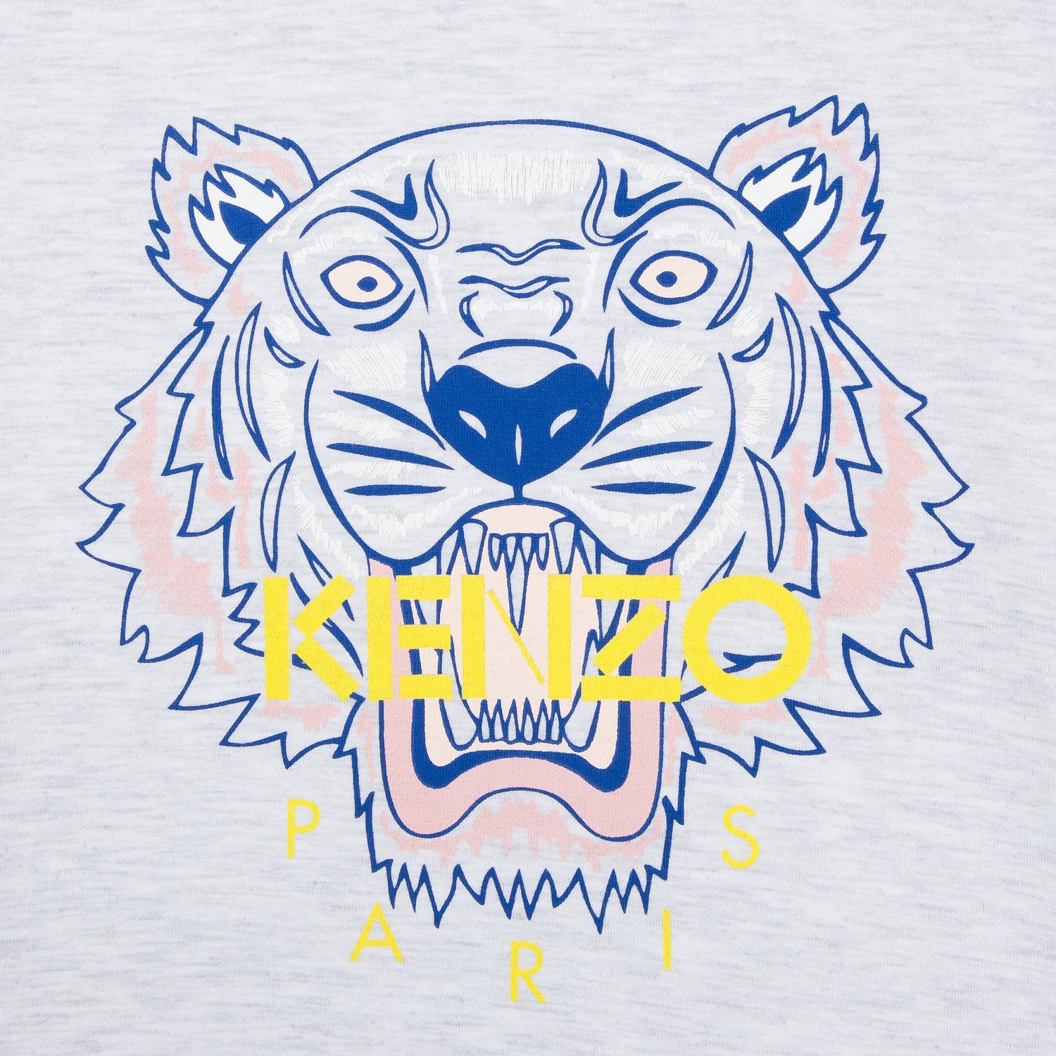 Girls Light Marl Grey Cotton T-shirt