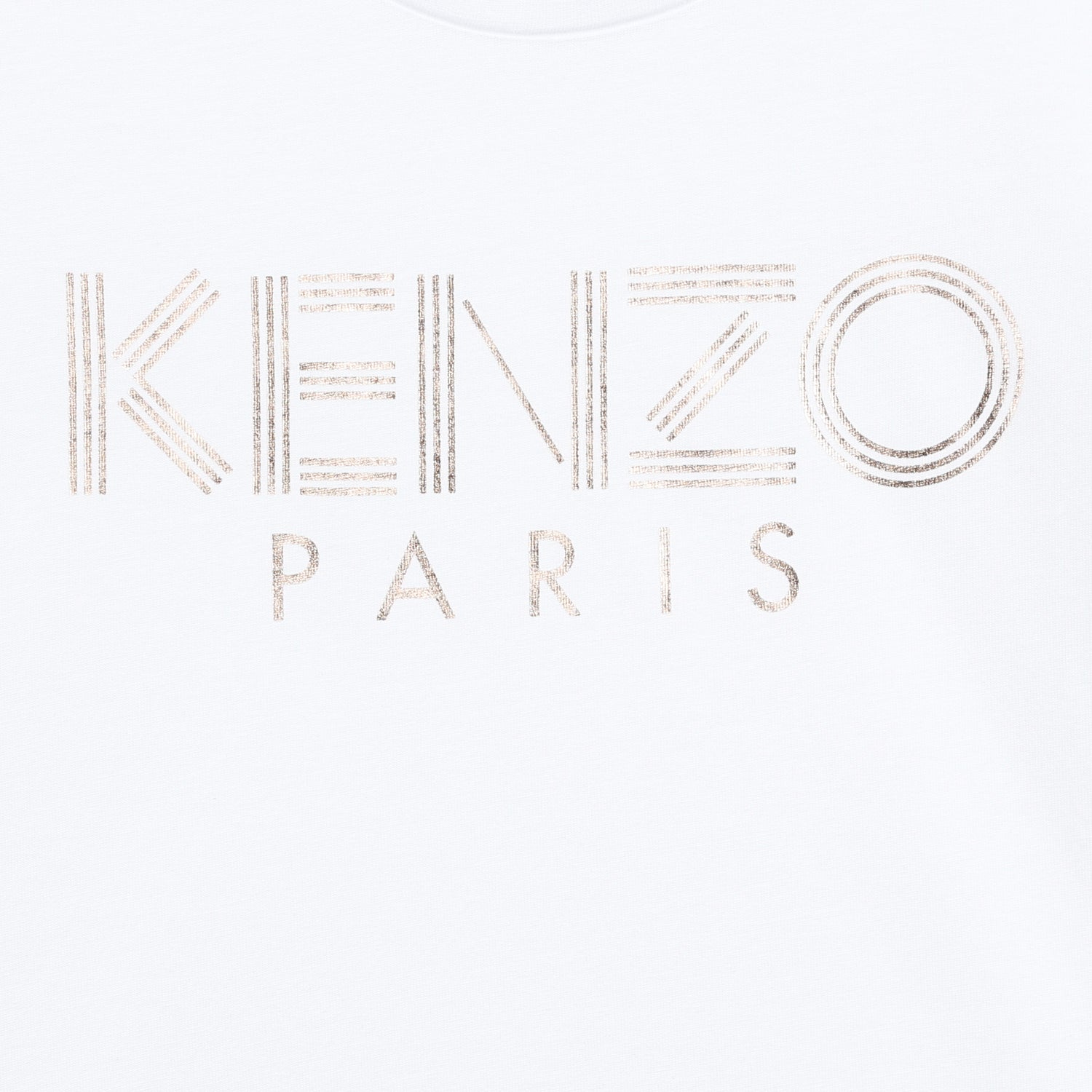 Girls Optic White Logo Cotton T-shirt