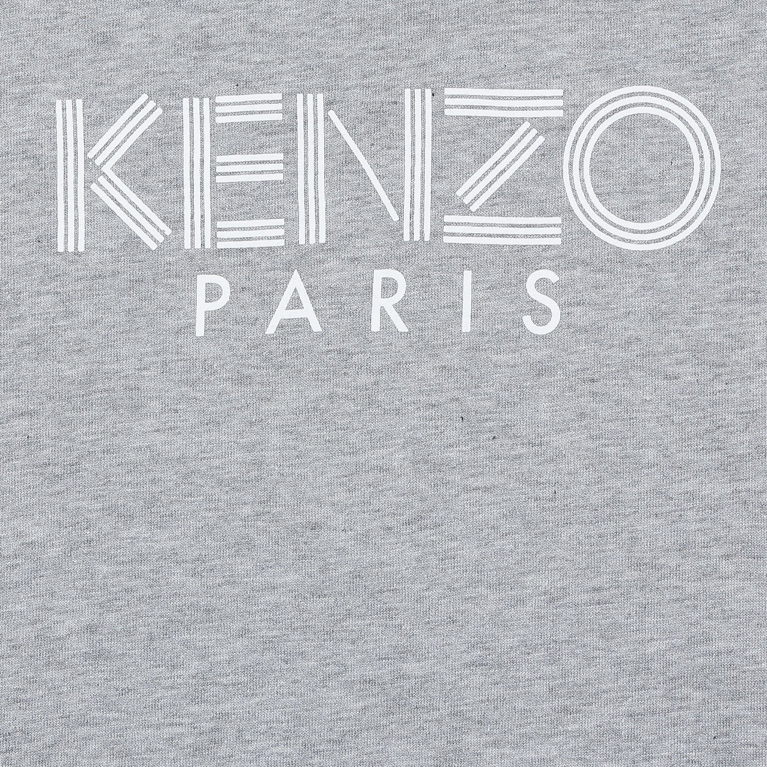 Boys Marl Grey Logo Cotton T-shirt